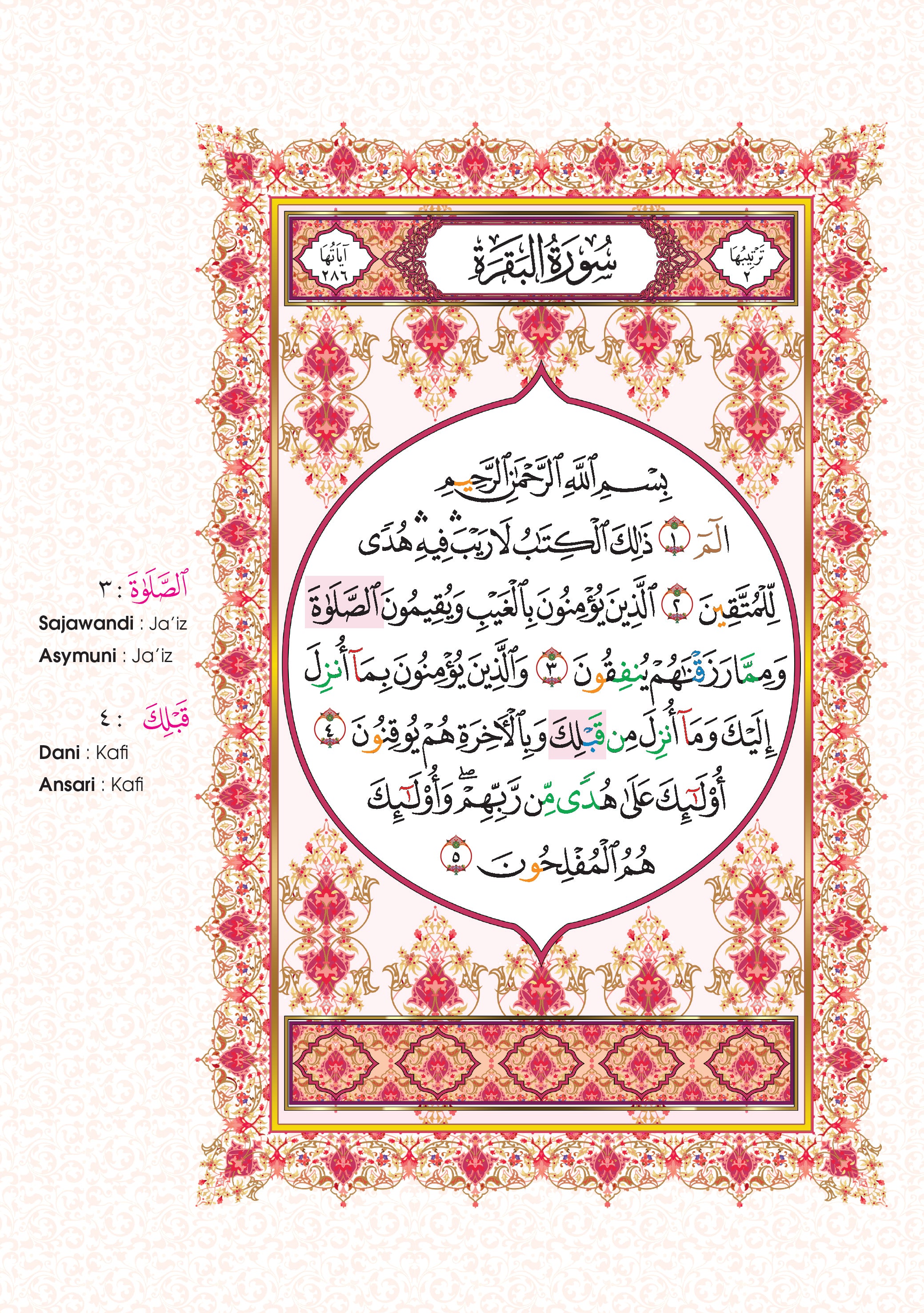 Al-Quran Al-Karim Tajwid Dan Waqaf & Ibtida' An-Nibras Berserta Hukum Dan Rujukan (B5) - (TBAQ1049)