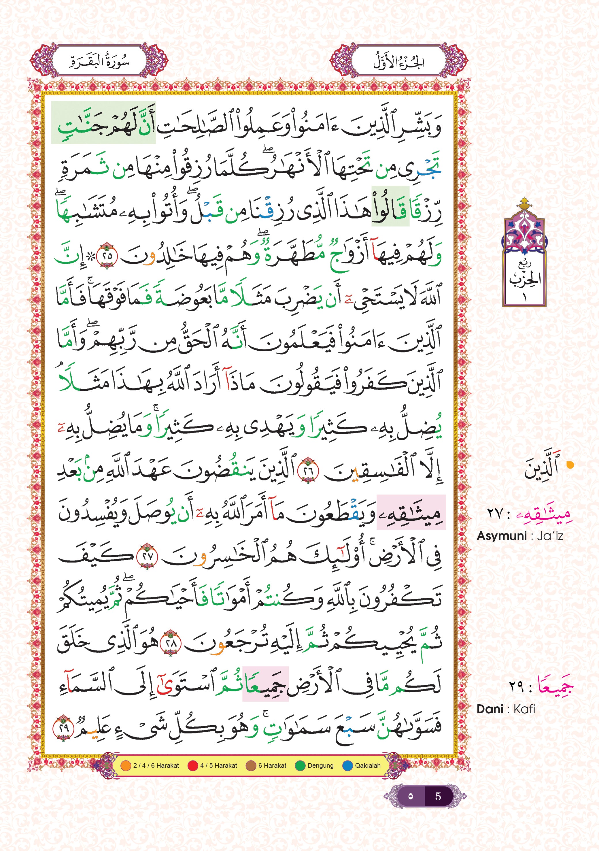 Al-Quran Al-Karim Tajwid Dan Waqaf & Ibtida' An-Nibras Berserta Hukum Dan Rujukan (B5) - (TBAQ1049)