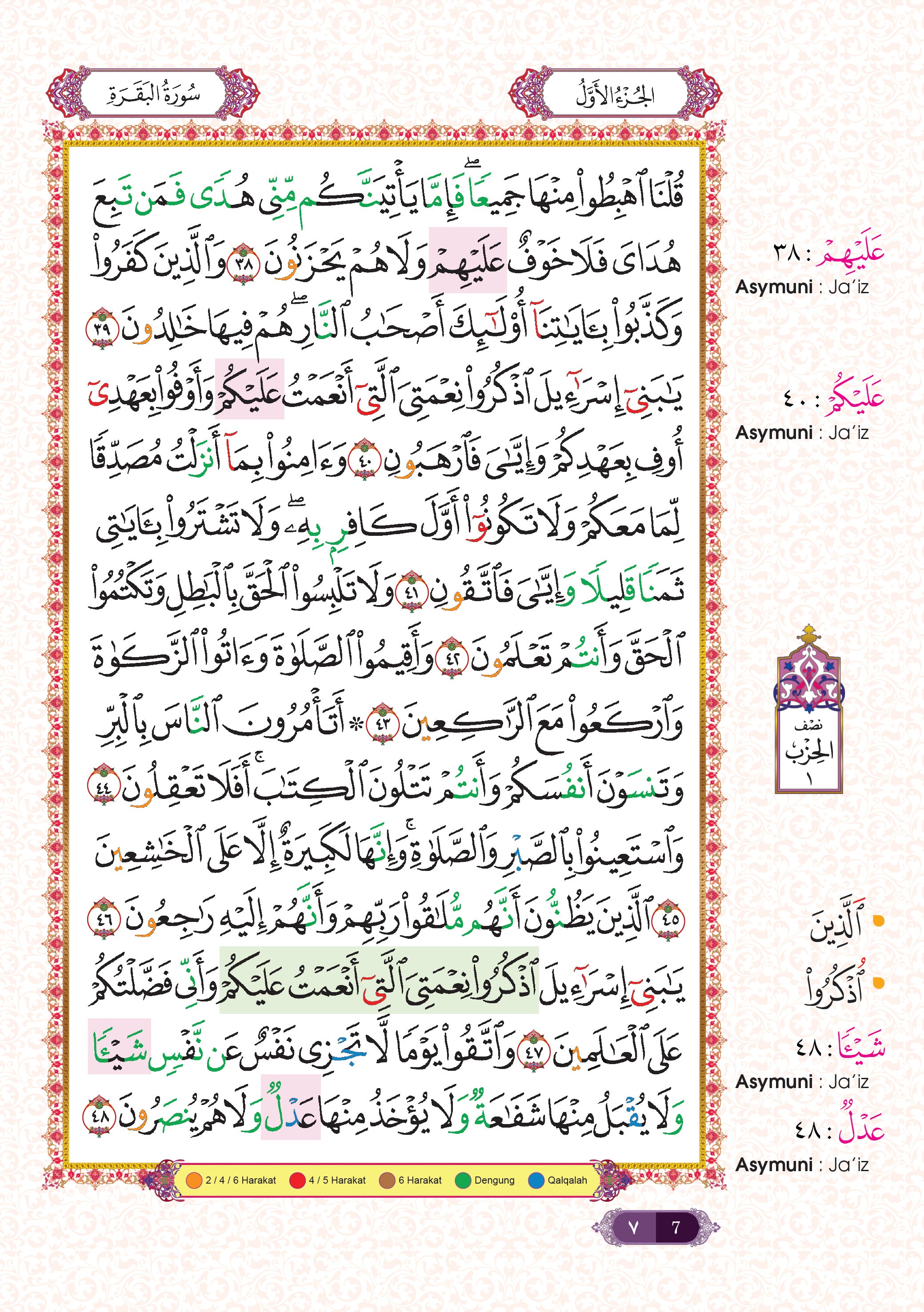 Al-Quran Al-Karim Tajwid Dan Waqaf & Ibtida' An-Nibras Berserta Hukum Dan Rujukan (B5) - (TBAQ1049)