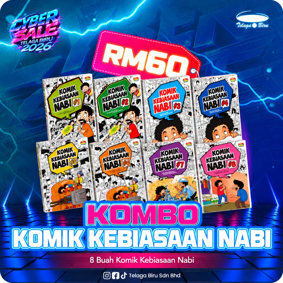 Kombo Set Komik Kebiasaan Nabi 1-8