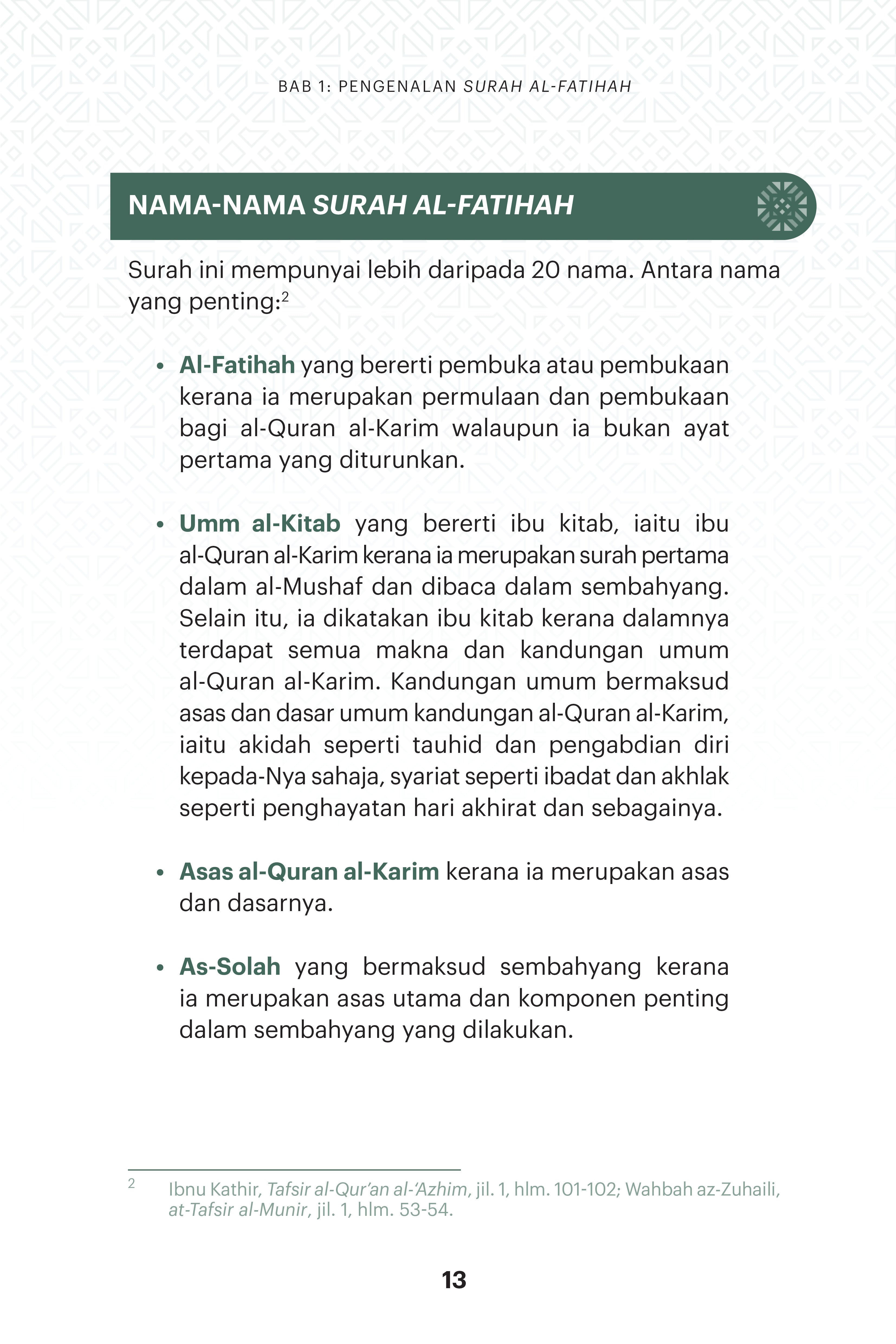 Keagungan Al-Fatihah - (TBBK1618)