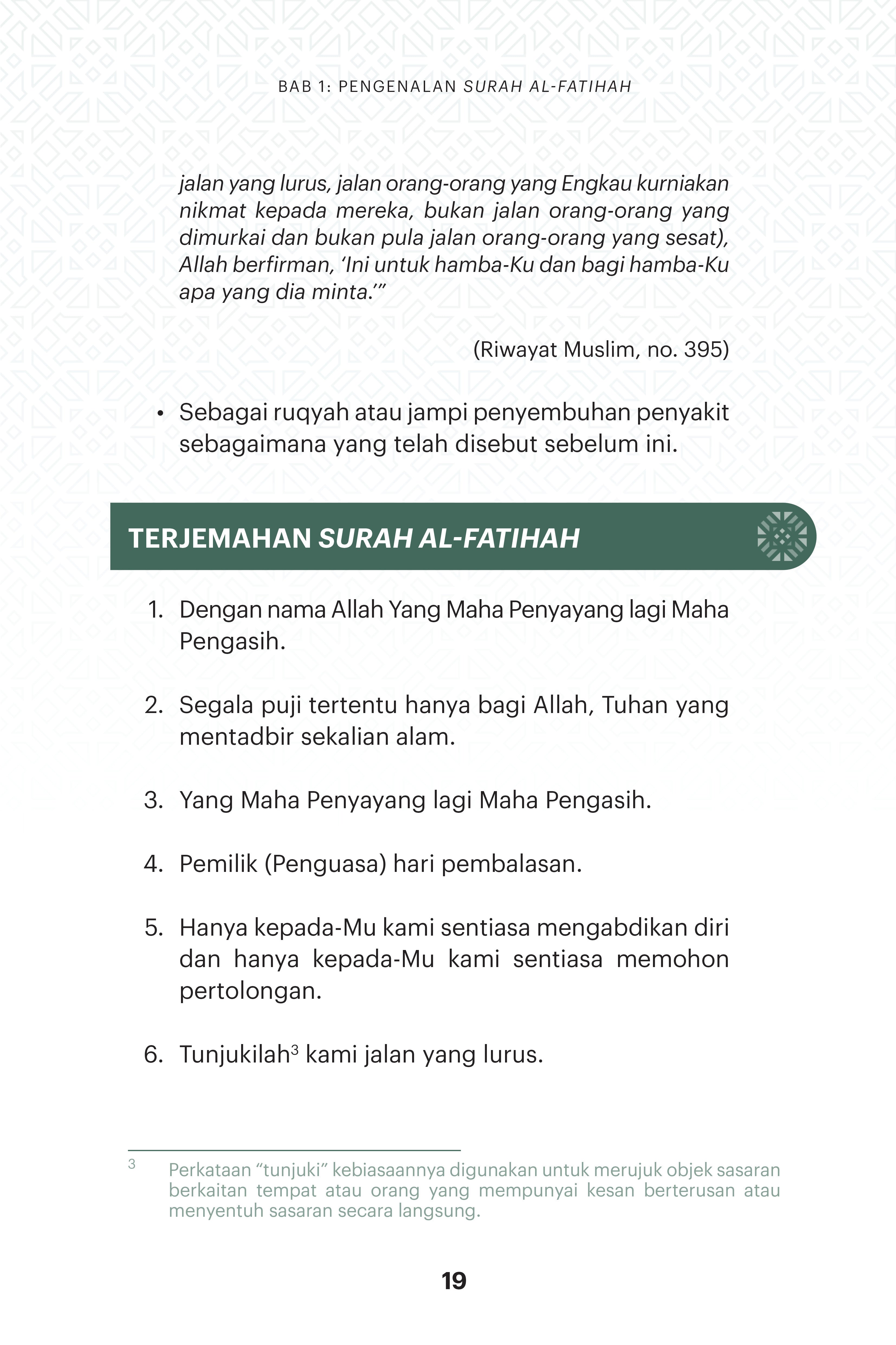 Keagungan Al-Fatihah - (TBBK1618)