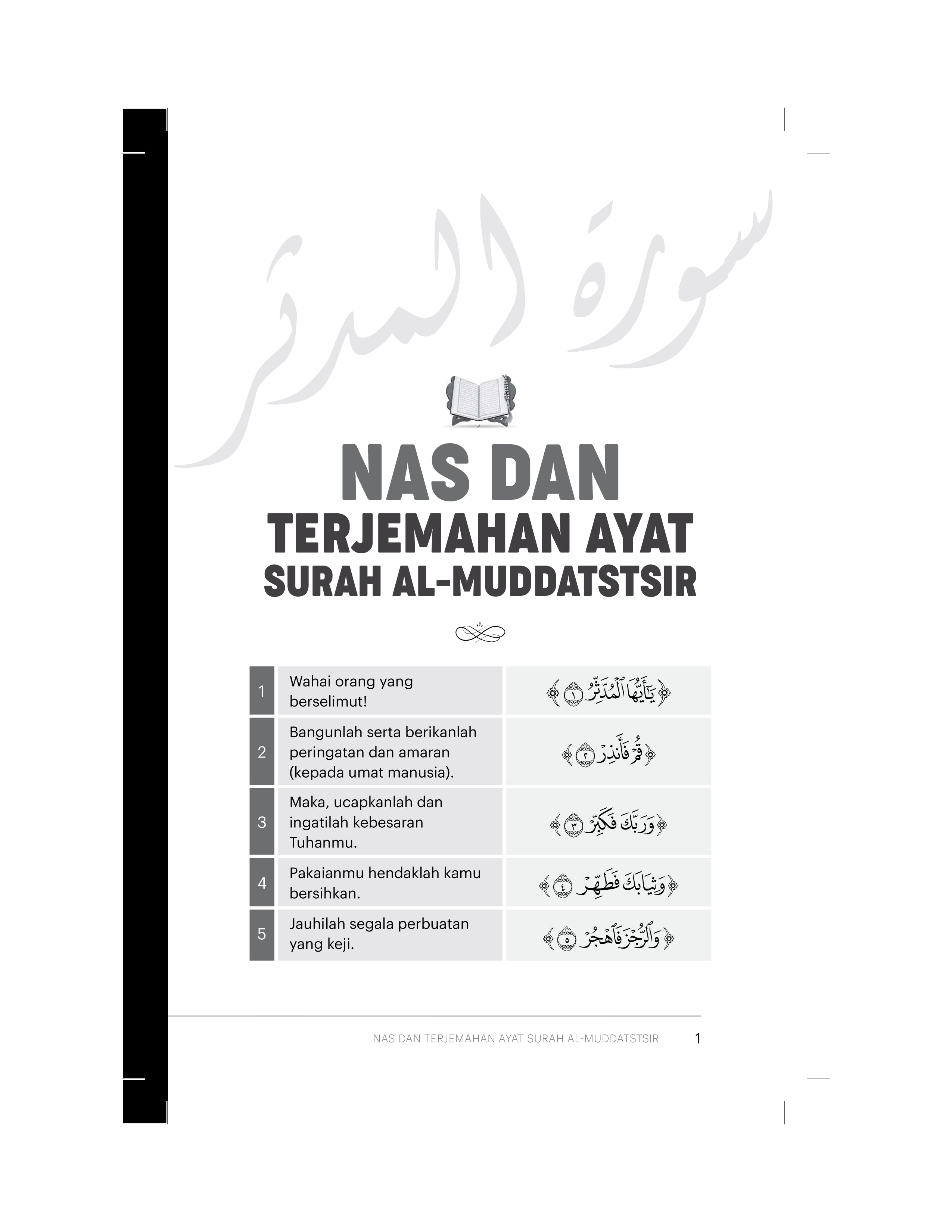 Wahai Orang Yang Berselimut - (TBBK1558)