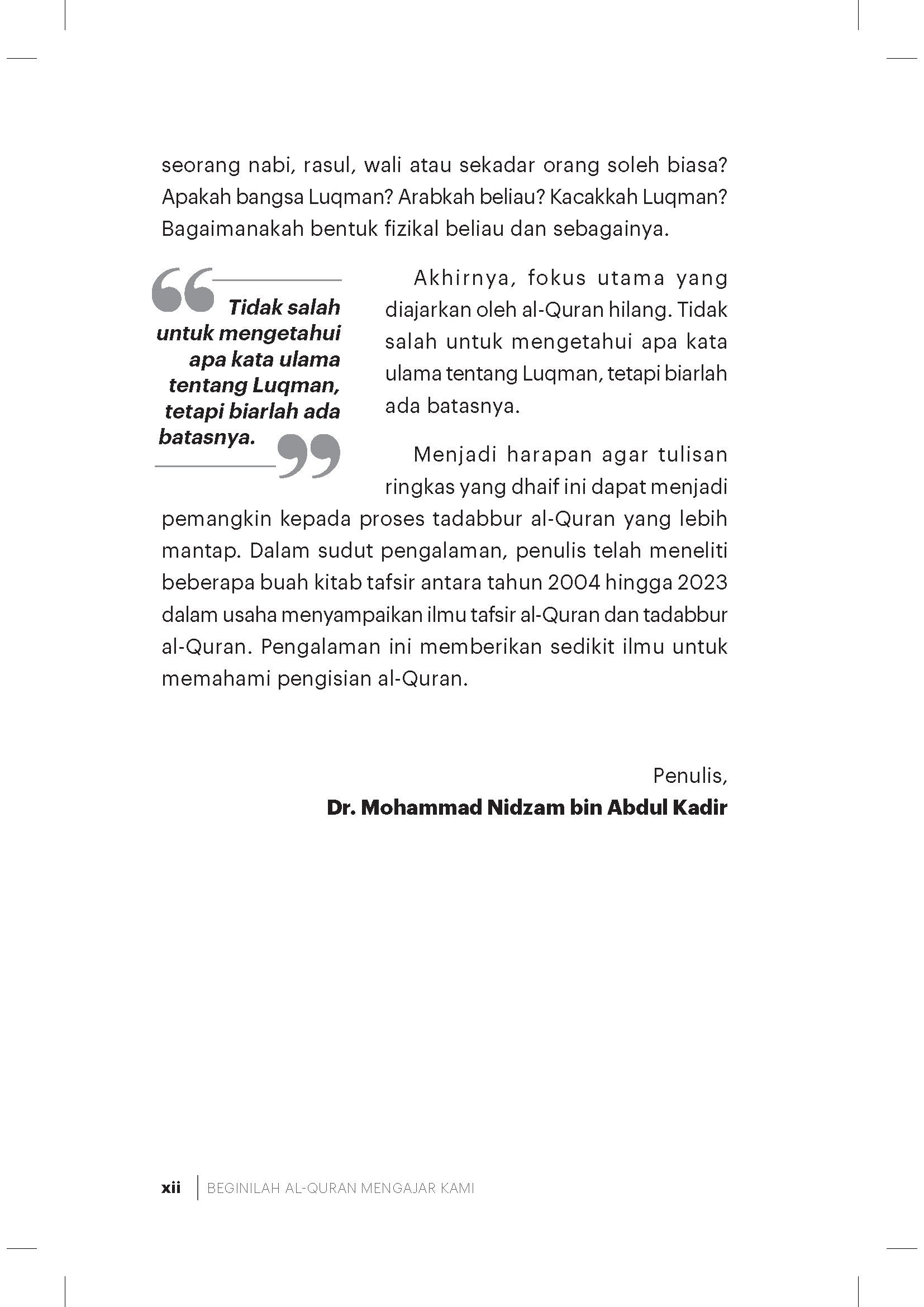 Beginilah Al-Quran Mengajar Kami - (TBBK1592)