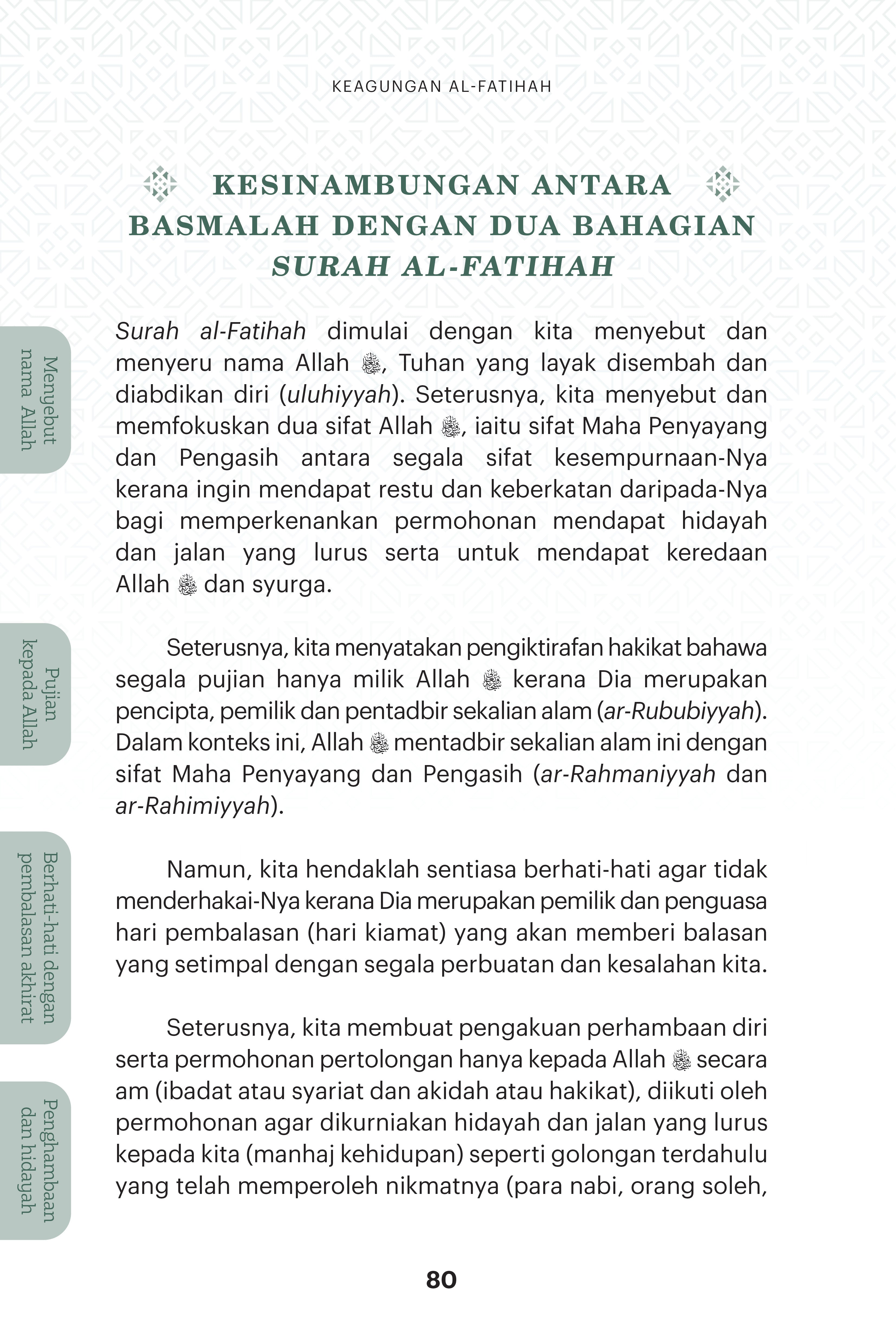 Keagungan Al-Fatihah - (TBBK1618)