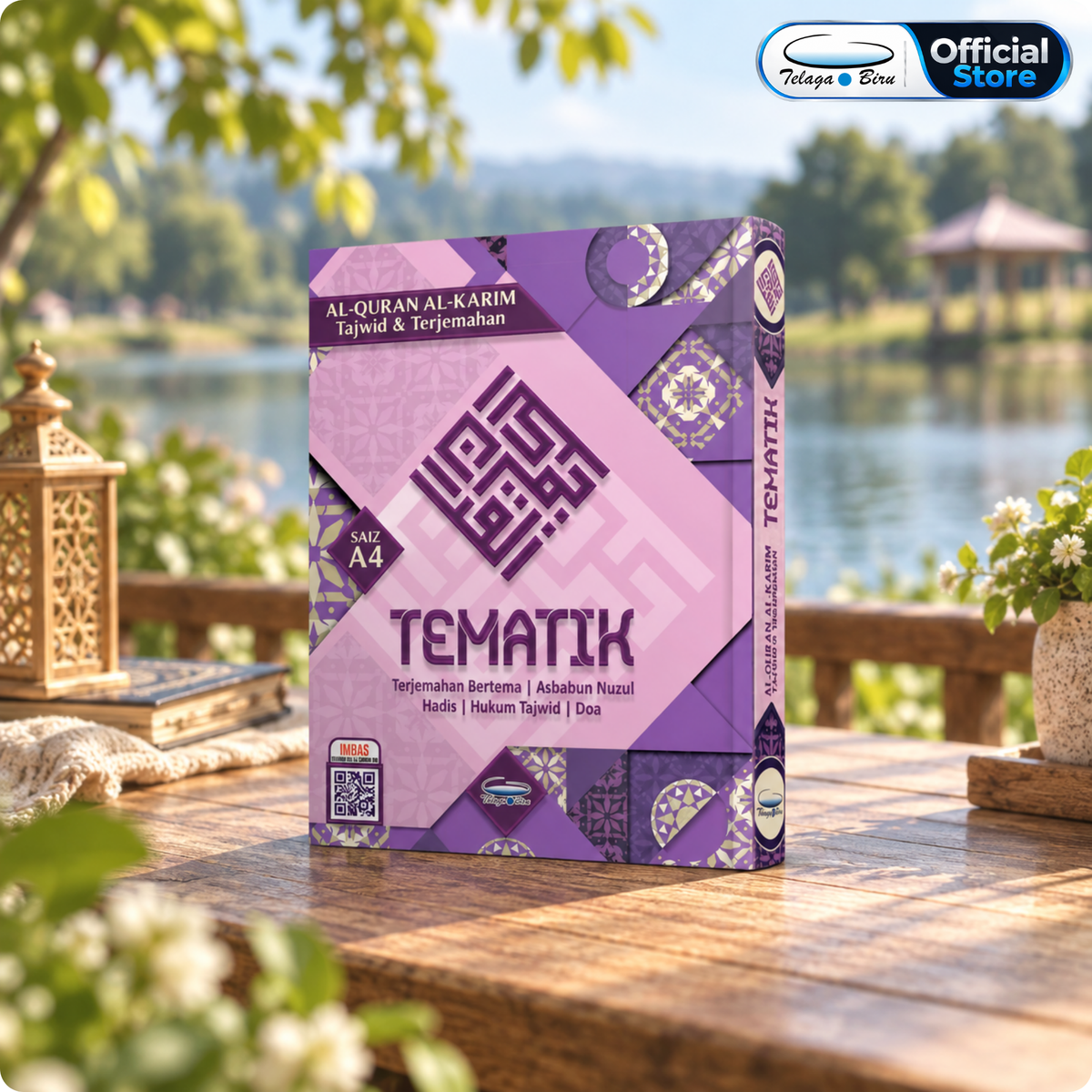 Al-Quran Al-Karim Tajwid & Terjemahan Tematik Dengan Panduan Warna Bertema (A4) - (TBAQ1040A)