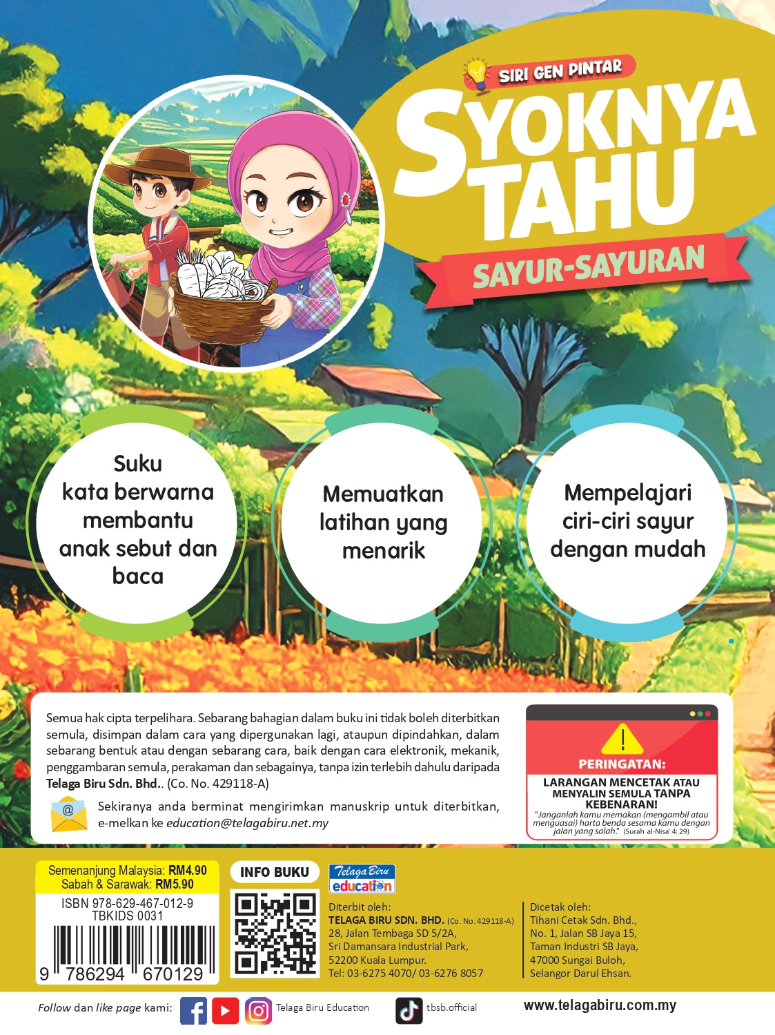 Siri Gen Pintar : Syoknya Tahu Sayur-Sayuran - (TBKIDS0031)