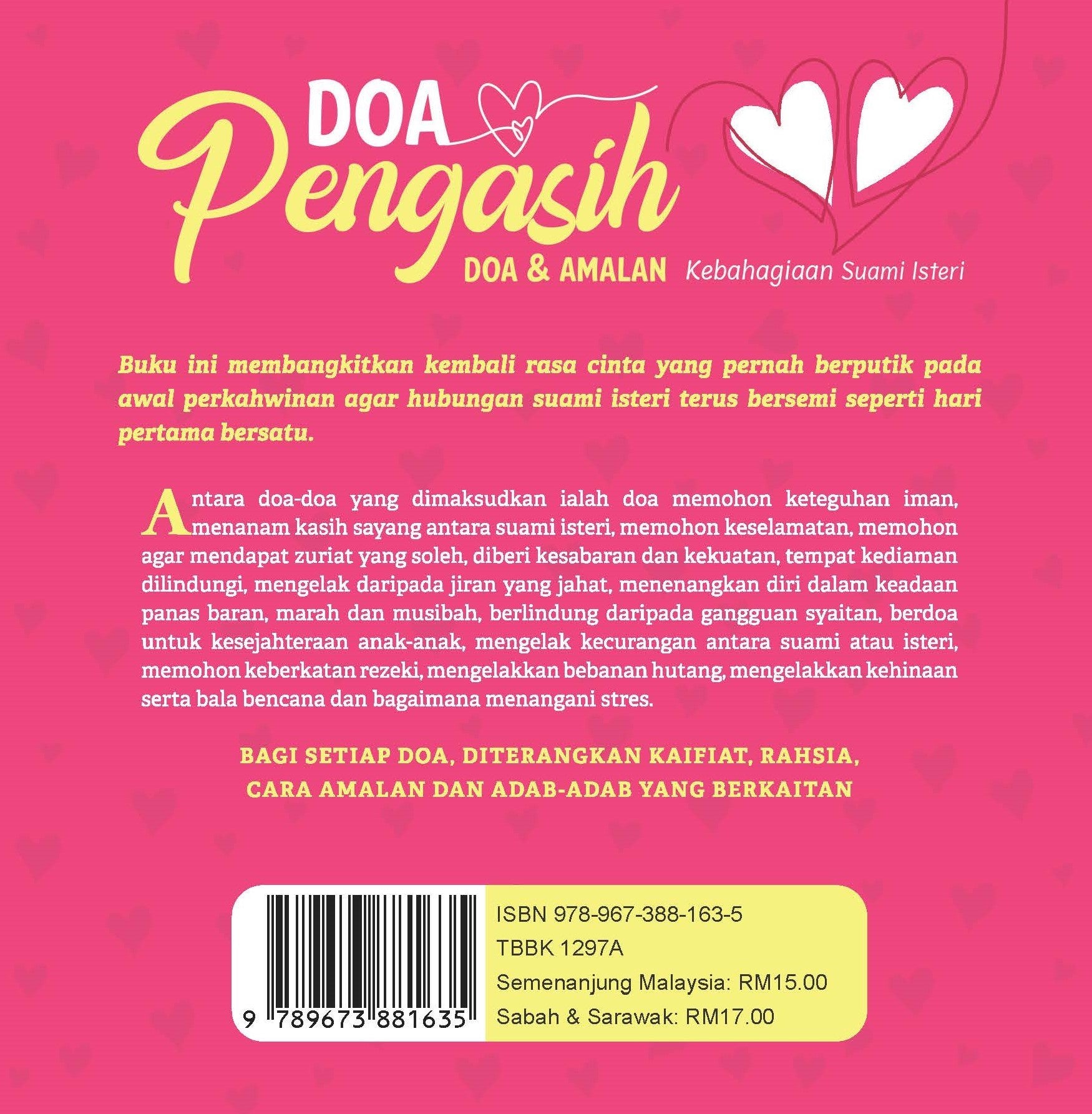 Doa Pengasih : Doa & Amalan Kebahagiaan Suami Isteri (Remake) - (TBBK1297A)