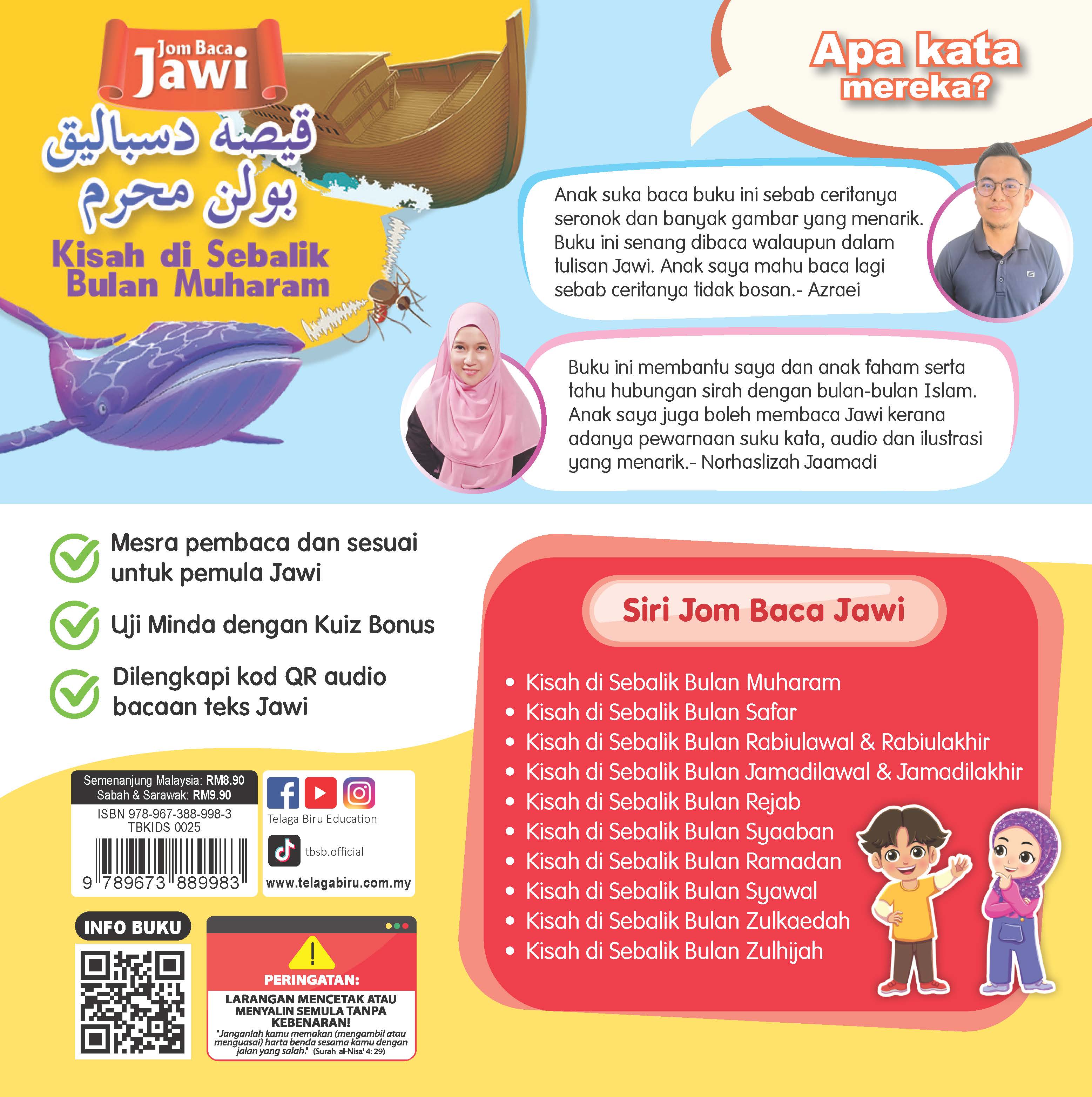 Siri Jom Baca Jawi : Kisah Di Sebalik Bulan Muharam - (TBKIDS0025)