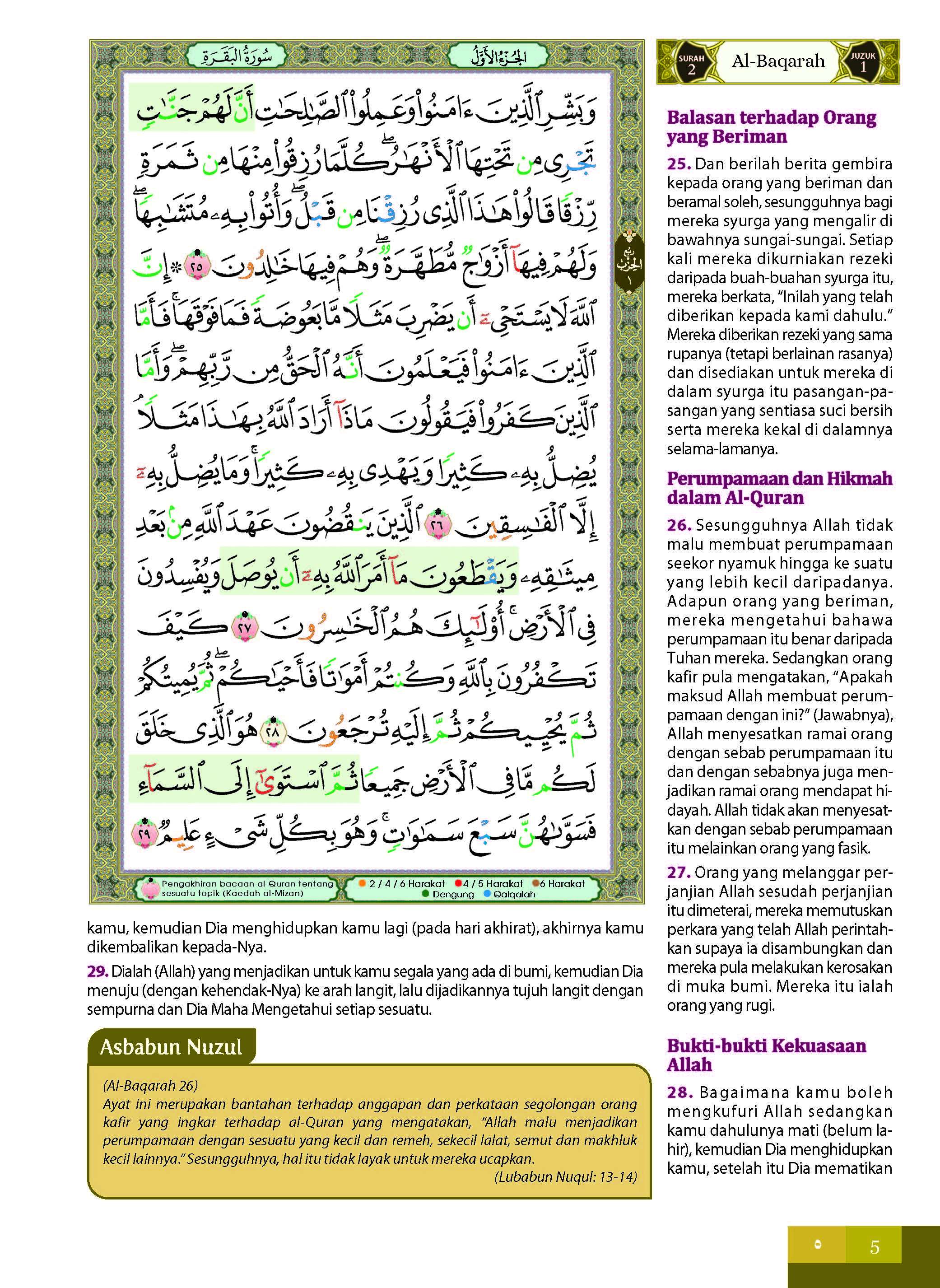 Al-Quran Al-Karim Dan Terjemahan Al-Kamil Dengan Panduan Waqaf & Ibtida' (Tagging) (A6) - (TBAQ1066)