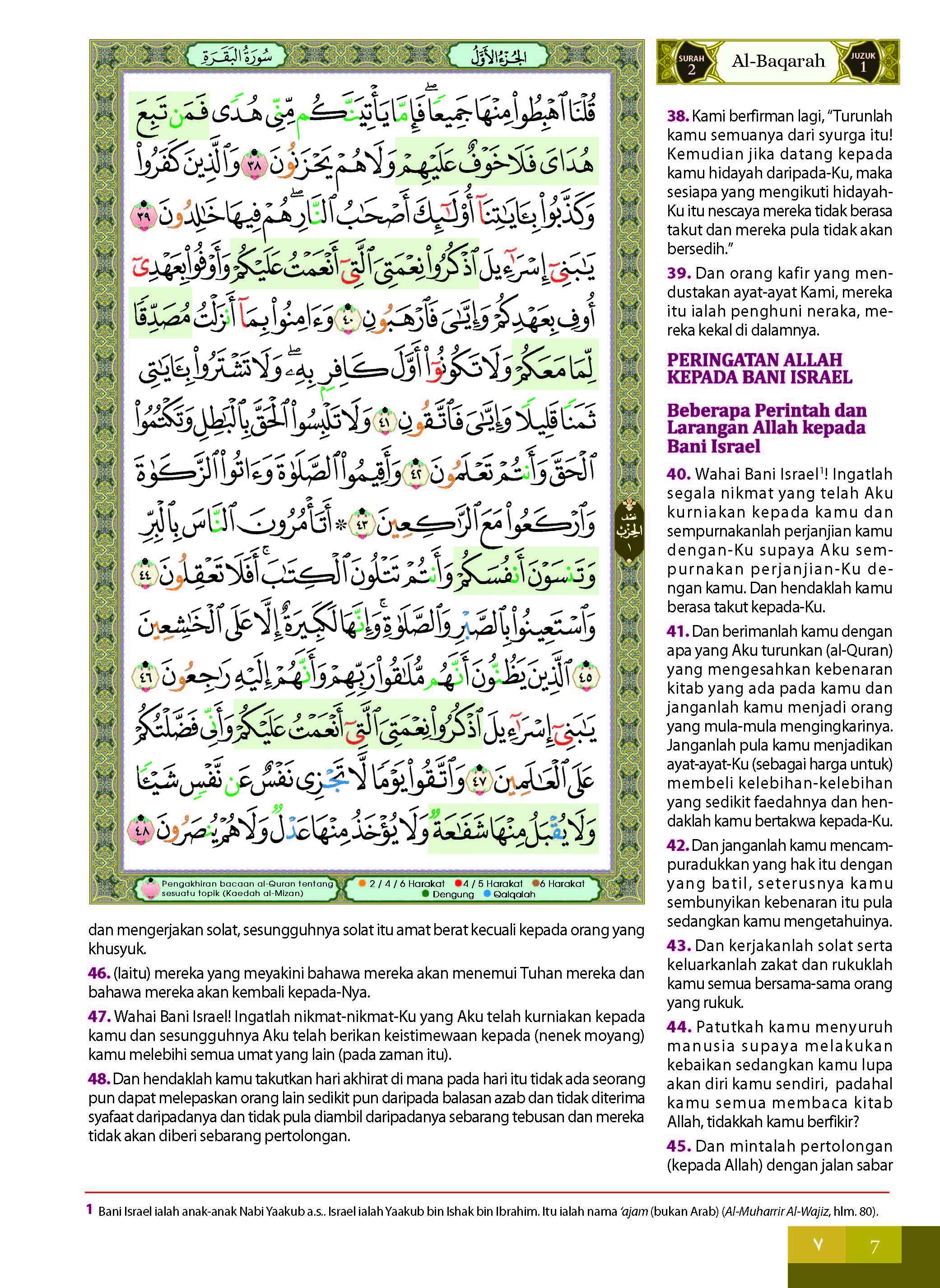 Al-Quran Al-Karim Dan Terjemahan Al-Kamil Dengan Panduan Waqaf & Ibtida' (Tagging) (A6) - (TBAQ1066)