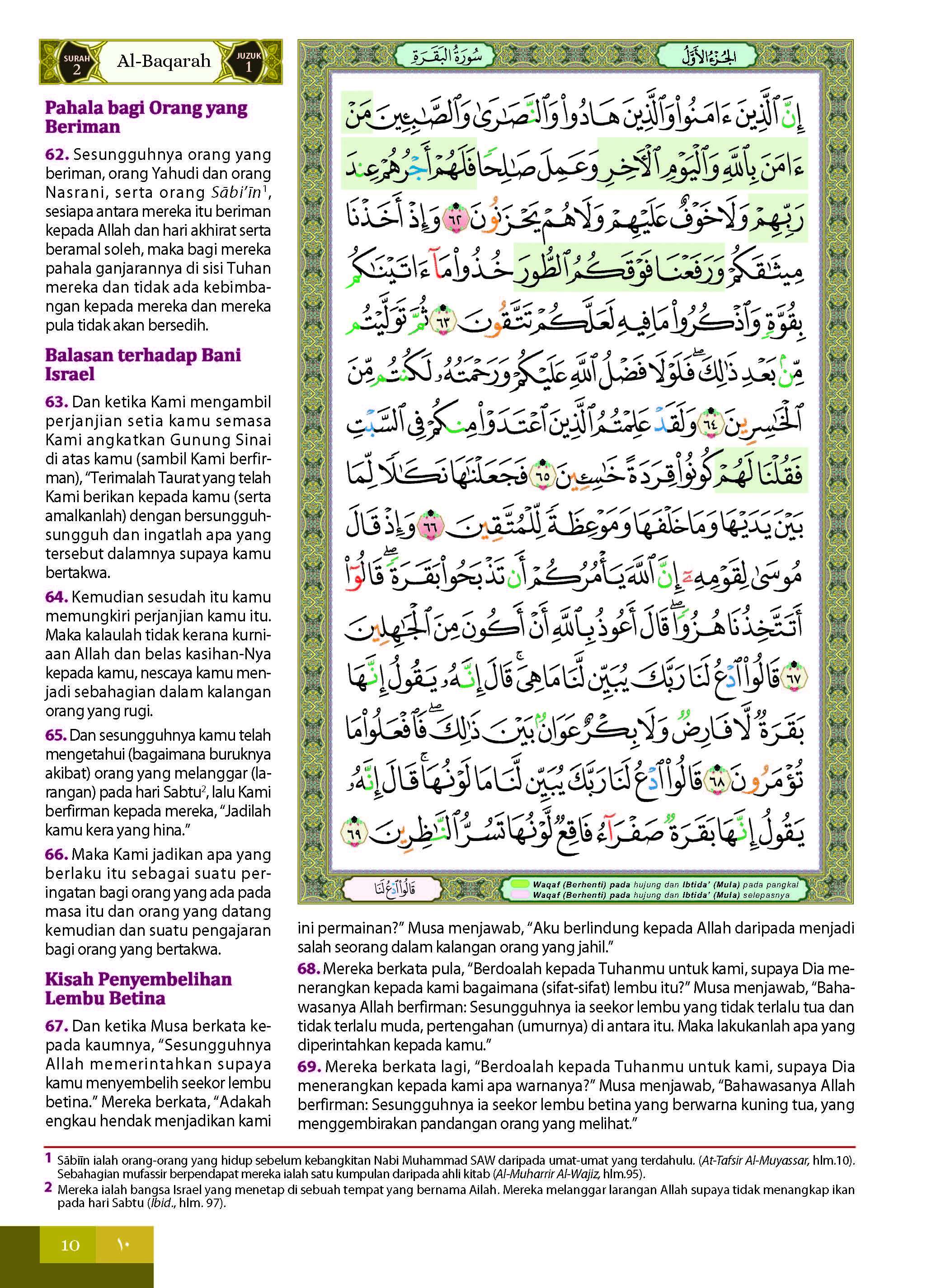 Al-Quran Al-Karim Dan Terjemahan Al-Kamil Dengan Panduan Waqaf & Ibtida' (Tagging) (A6) - (TBAQ1066)