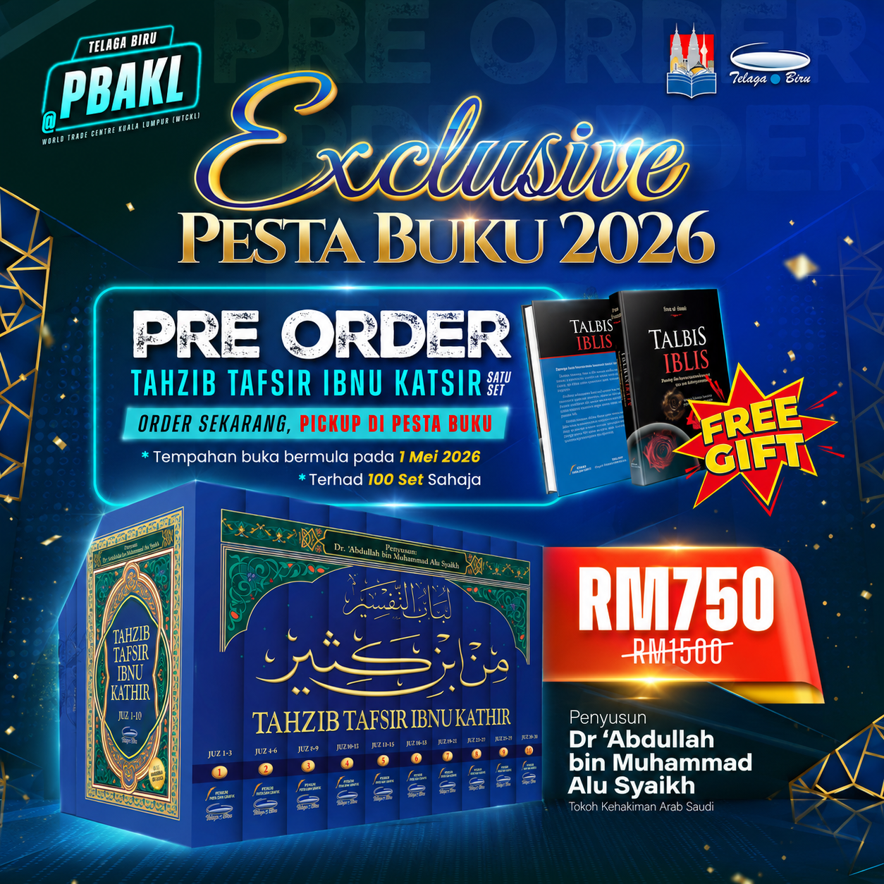 Exclusive Pesta Buku 2026 : Set Tahzib Tafsir Ibnu Kathir + Free Gift
