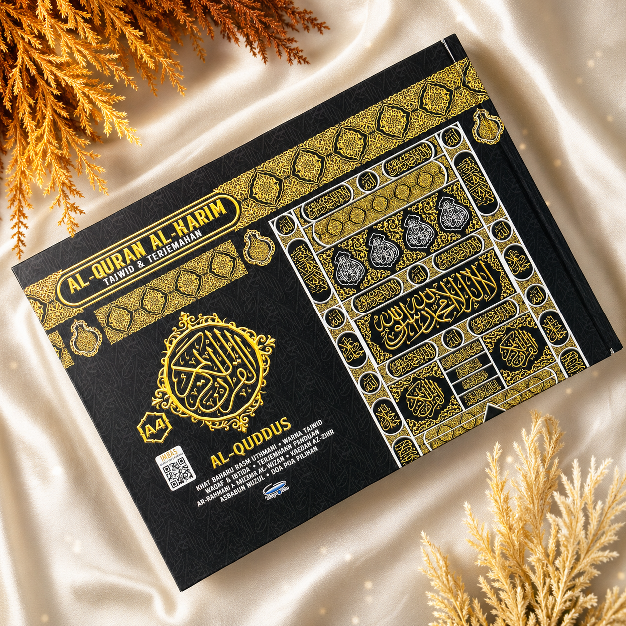 Al-Quran Al-Karim Tajwid & Terjemahan Al-Quddus Dengan Panduan Waqaf & Ibtida’ (A4 Lanskap) - (TBAQ1082)