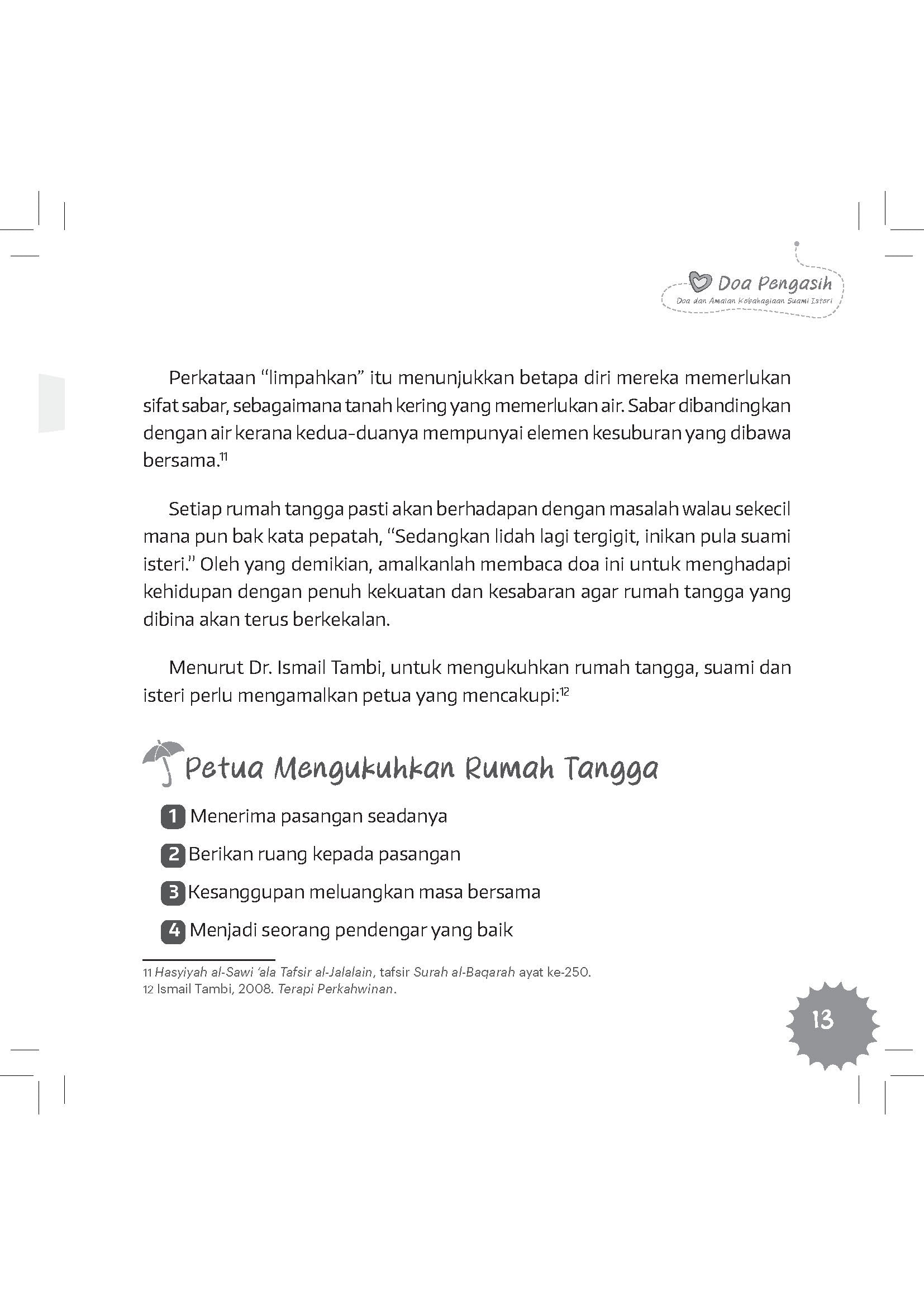 Doa Pengasih : Doa & Amalan Kebahagiaan Suami Isteri (Remake) - (TBBK1297A)