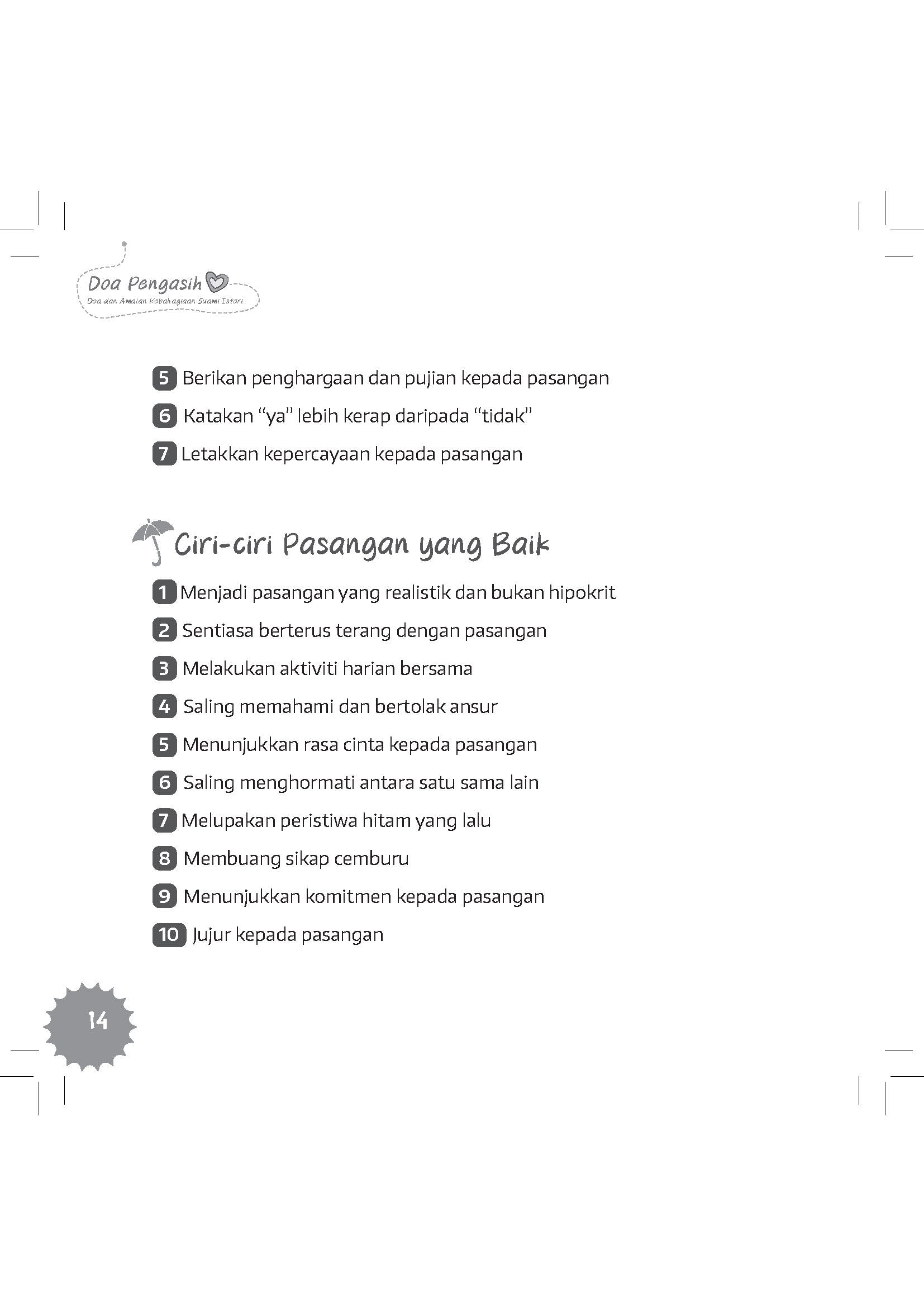 Doa Pengasih : Doa & Amalan Kebahagiaan Suami Isteri (Remake) - (TBBK1297A)