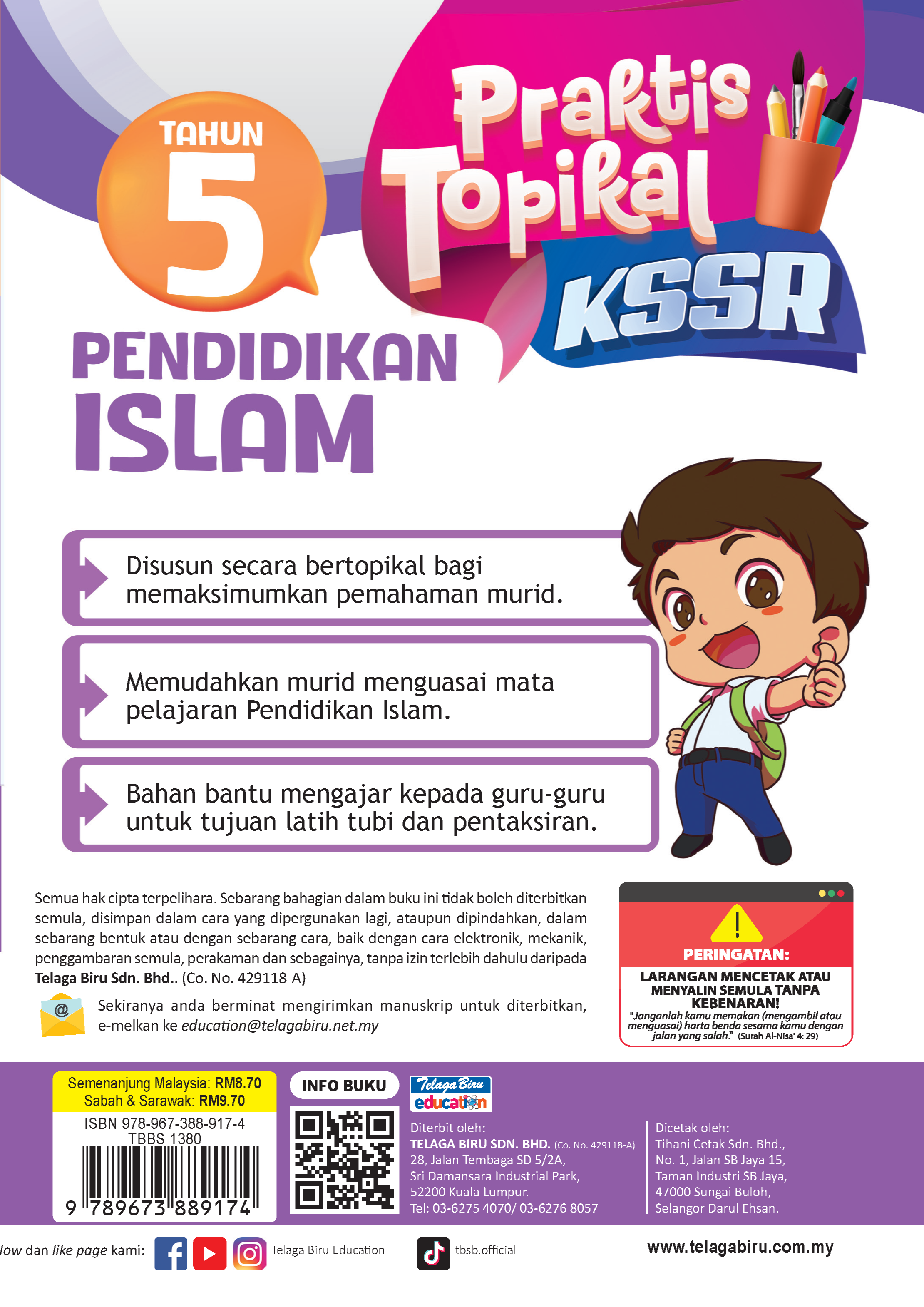Praktis Topik Pendidikan Islam Tahun 5 - (TBBS1380)