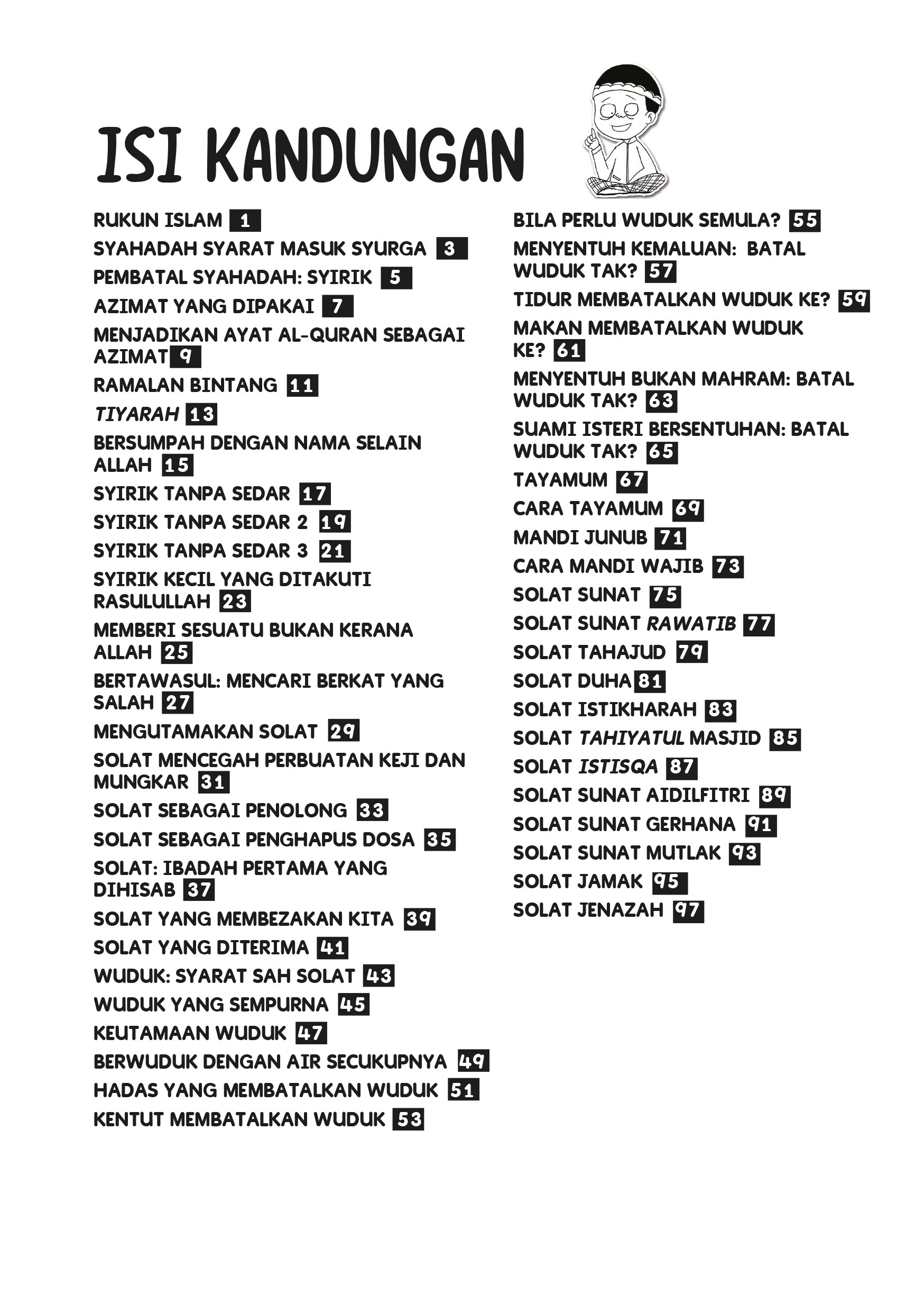 Komik Kebiasaan Nabi Syahadah dan Solat - (TBKIDS0037)