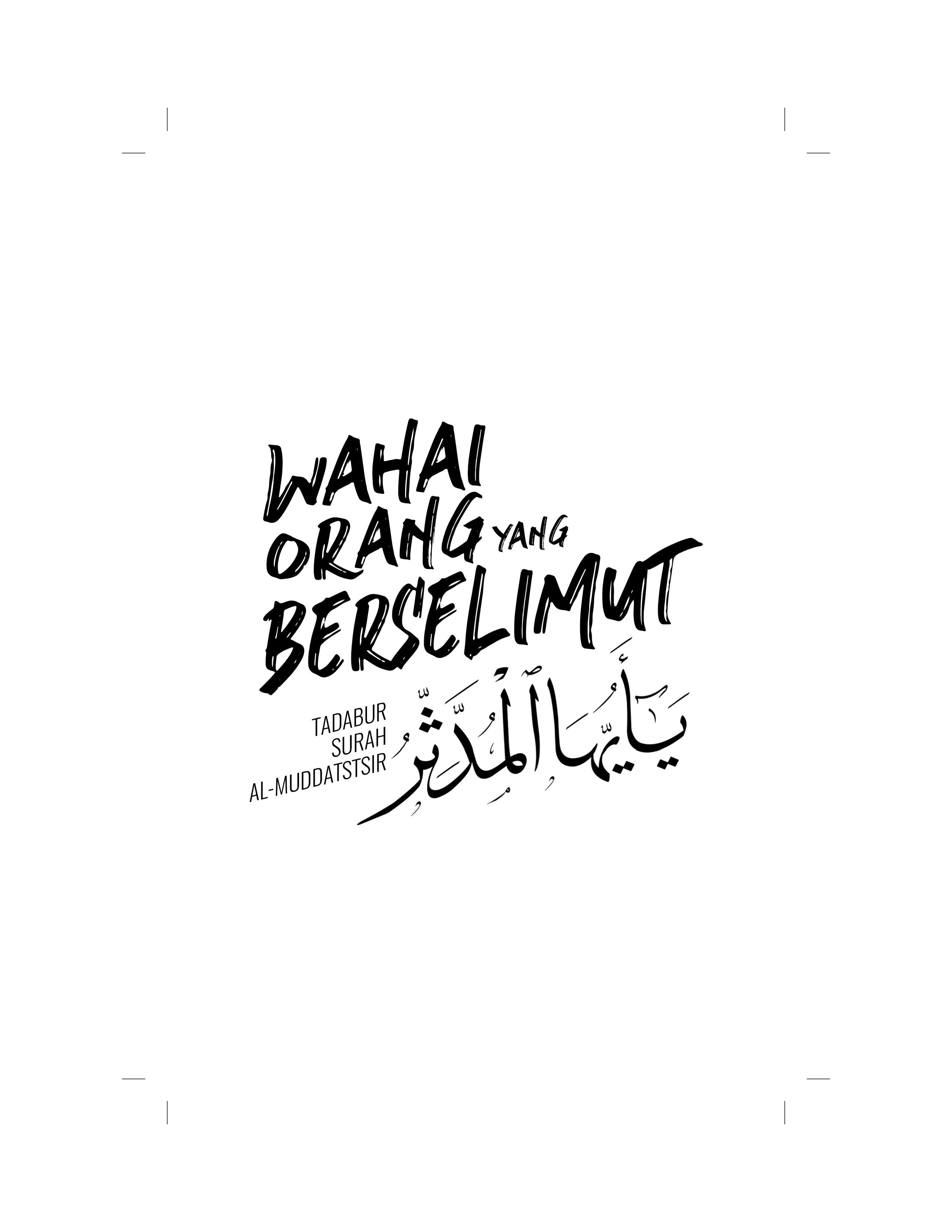 Wahai Orang Yang Berselimut - (TBBK1558)