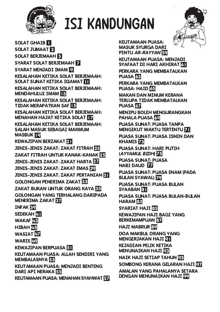 Komik Kebiasaan Nabi Solat, Zakat, Puasa Dan Haji - (TBKIDS0038)