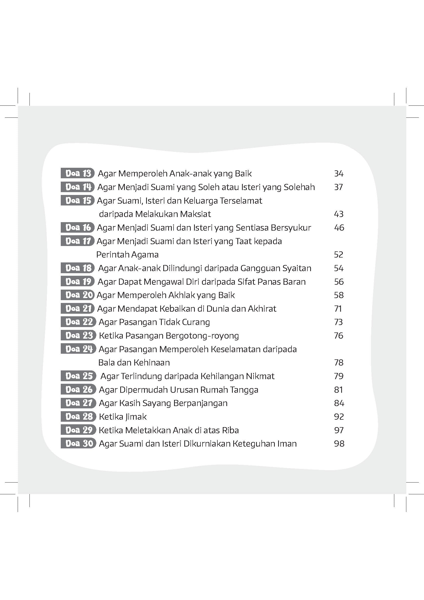 Doa Pengasih : Doa & Amalan Kebahagiaan Suami Isteri (Remake) - (TBBK1297A)