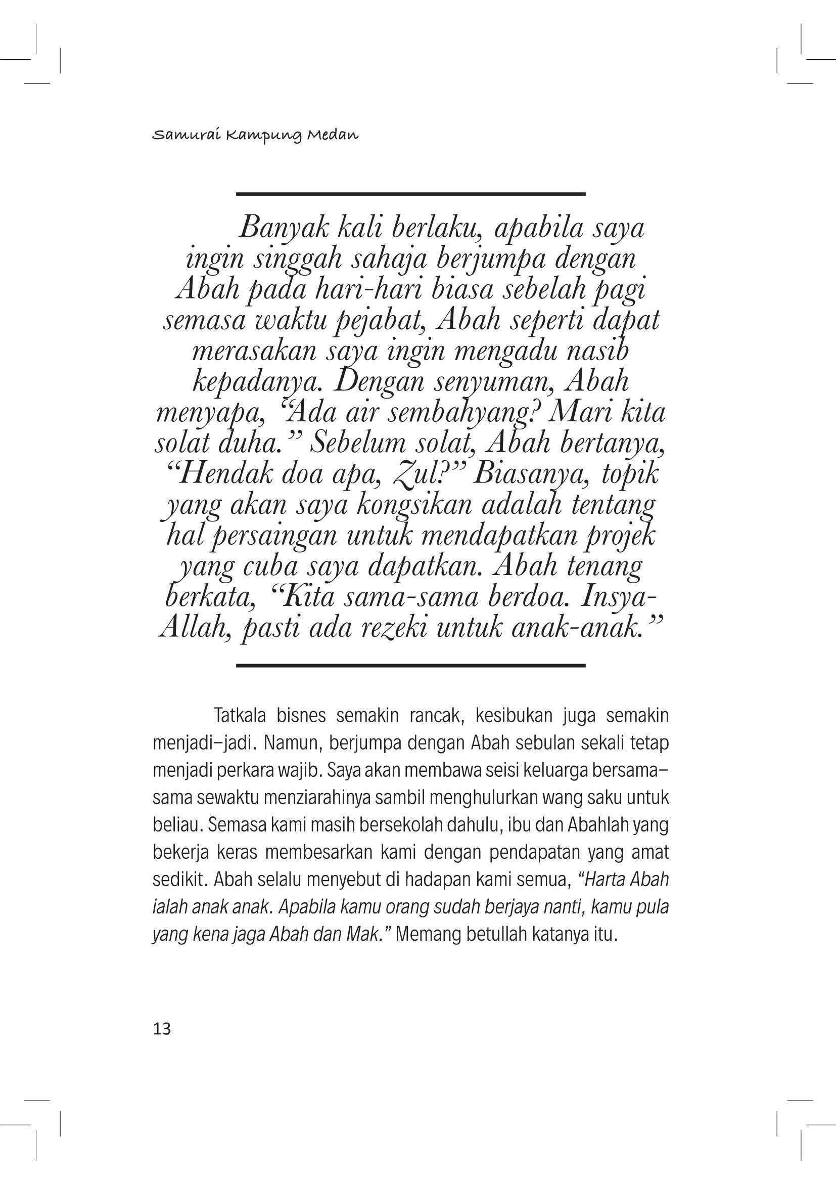 Samurai Kampung Medan - (TBMY1001)