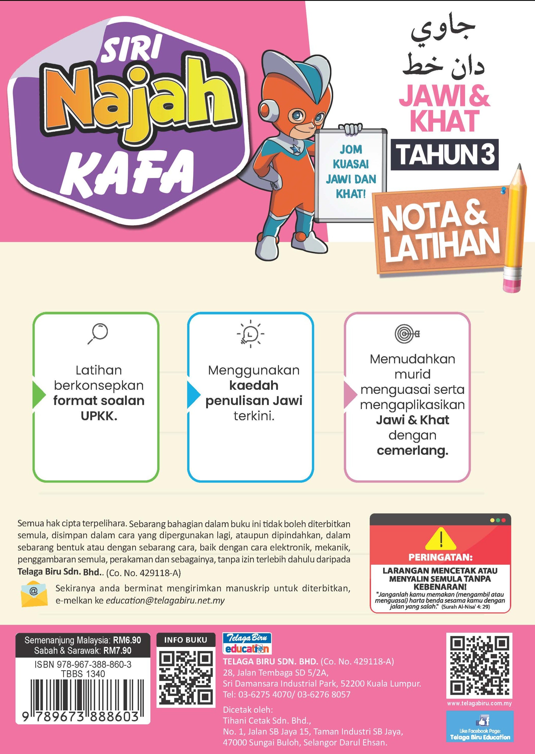Siri Najah Kafa Jawi & Khat Tahun 3 - (TBBS1340)