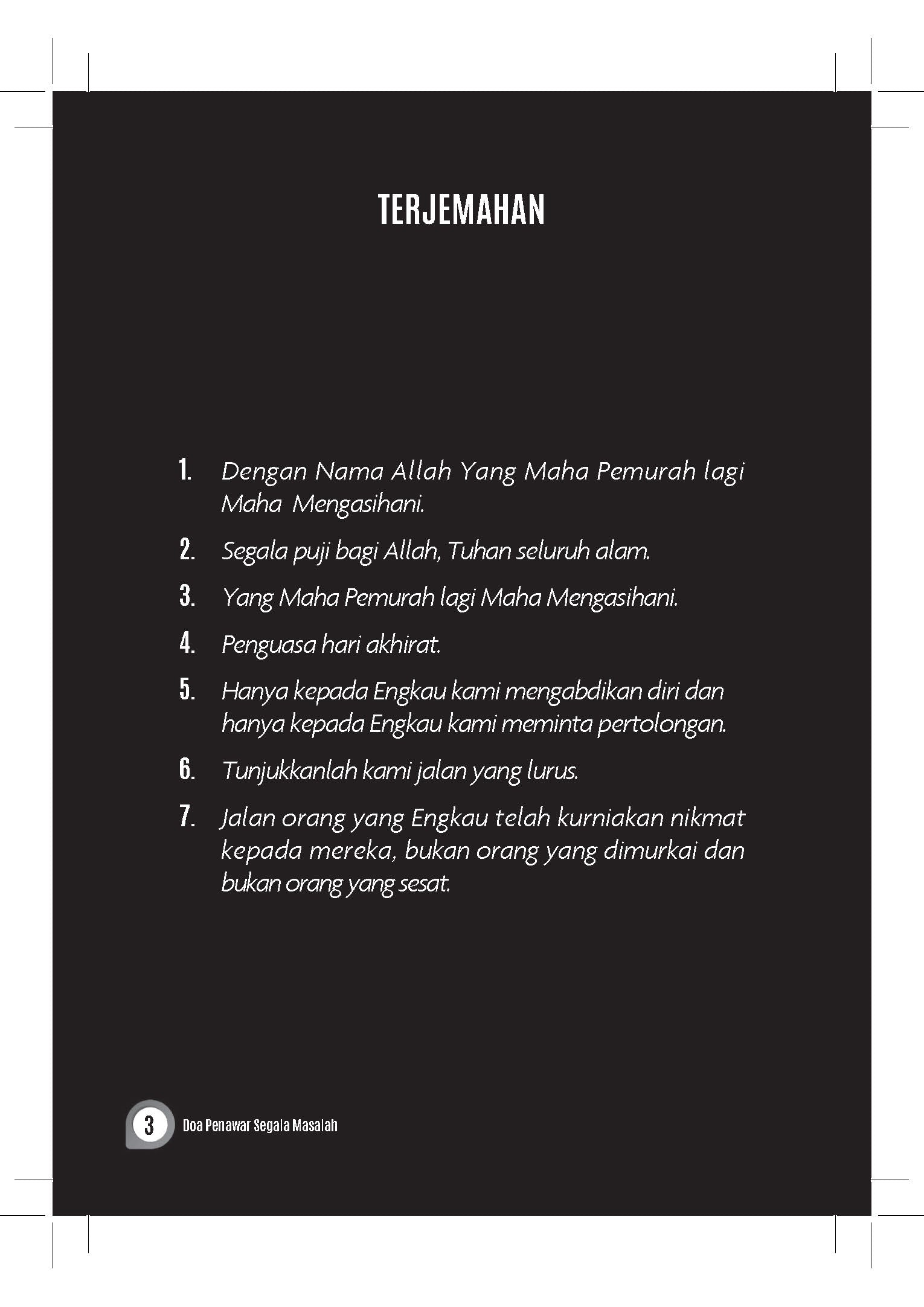 Himpunan Doa-Doa Dalam Al Quran - (TBAQ1080)