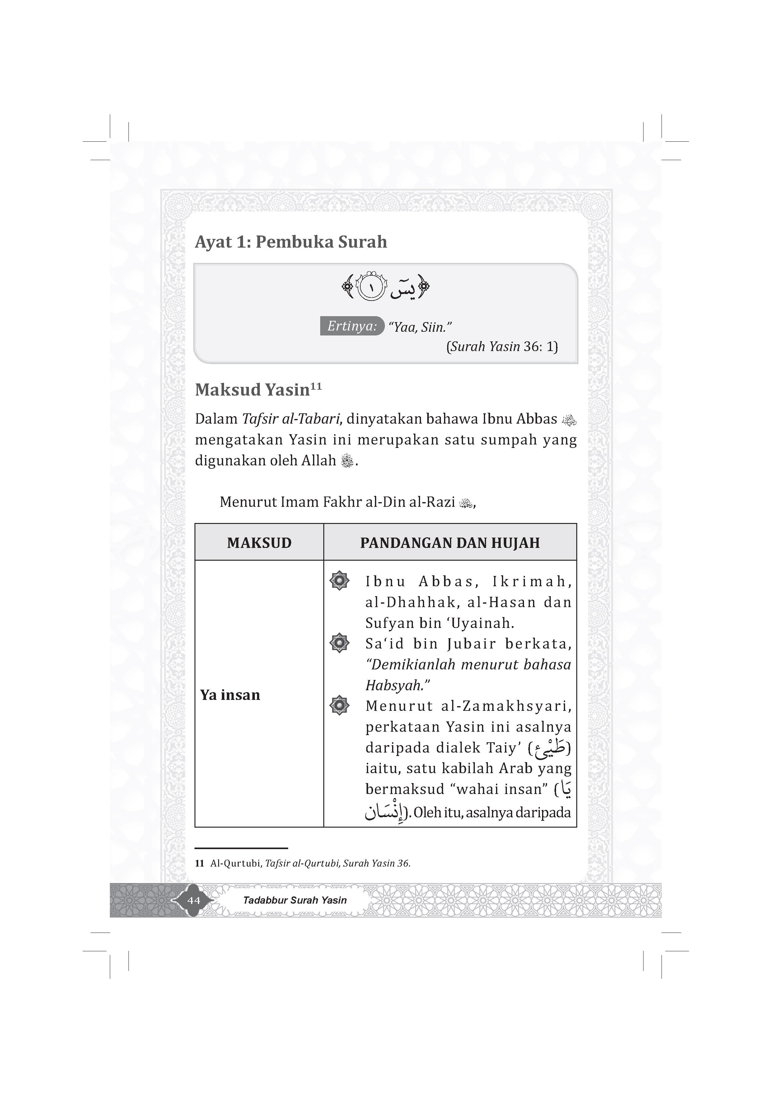 Tadabbur Surah Yasin - (TBBK1595)