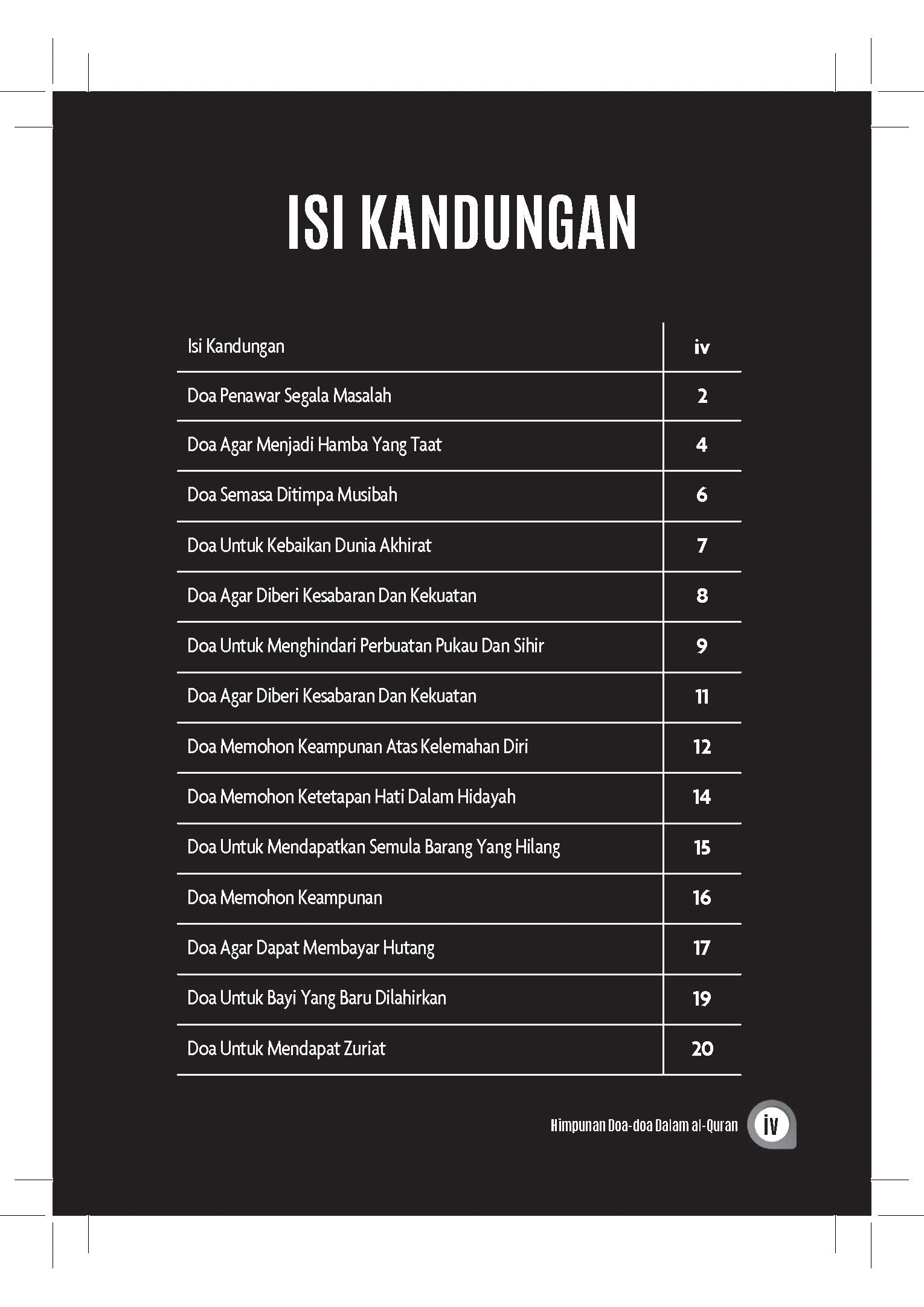 Himpunan Doa-Doa Dalam Al Quran - (TBAQ1080)