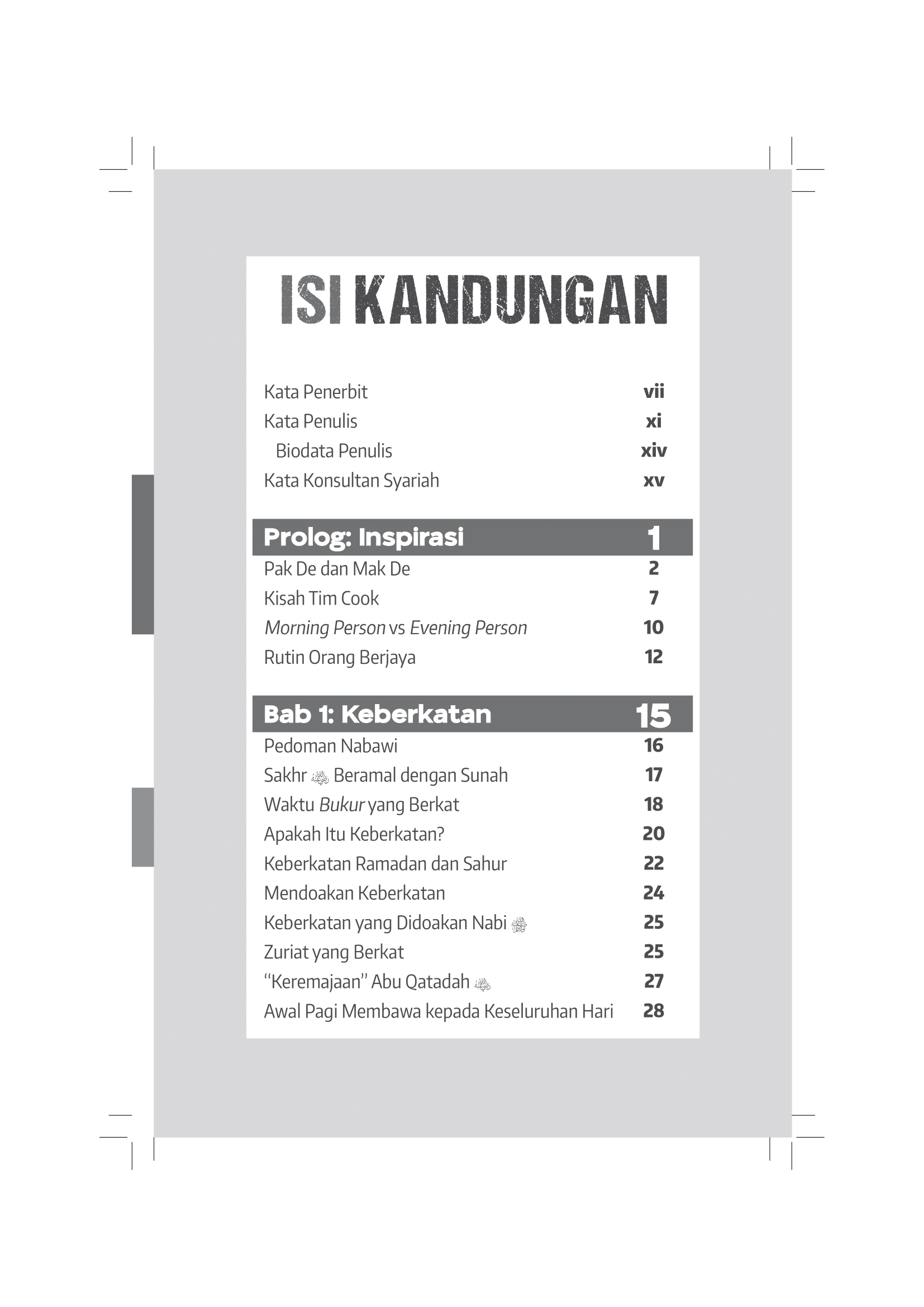 Bangun Pagi-Pagi, Berkat Sepanjang Hari - (TBBK1549)