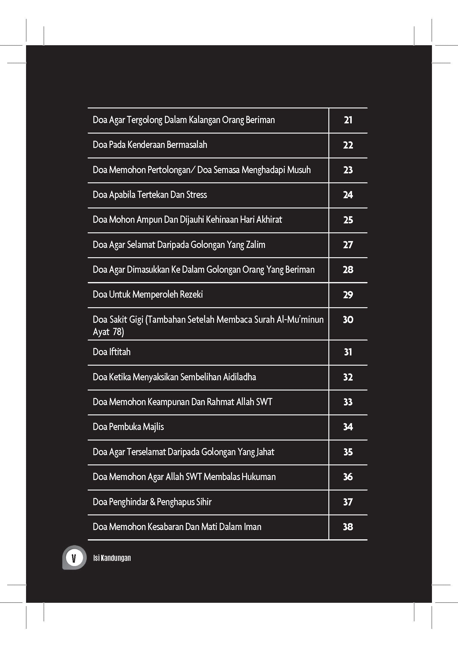 Himpunan Doa-Doa Dalam Al Quran - (TBAQ1080)