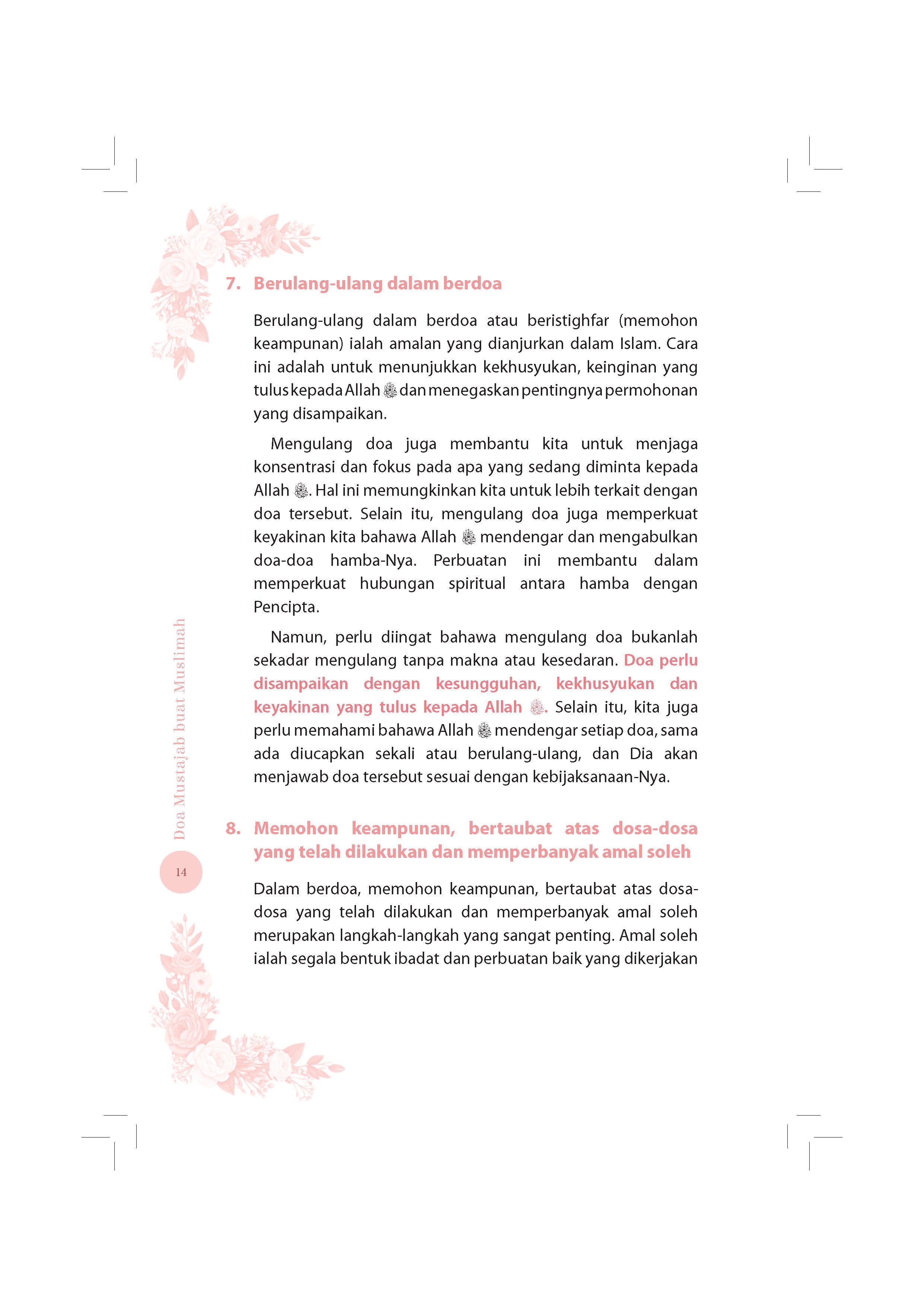Doa Mustajab Buat Muslimah - (TBBK1620)