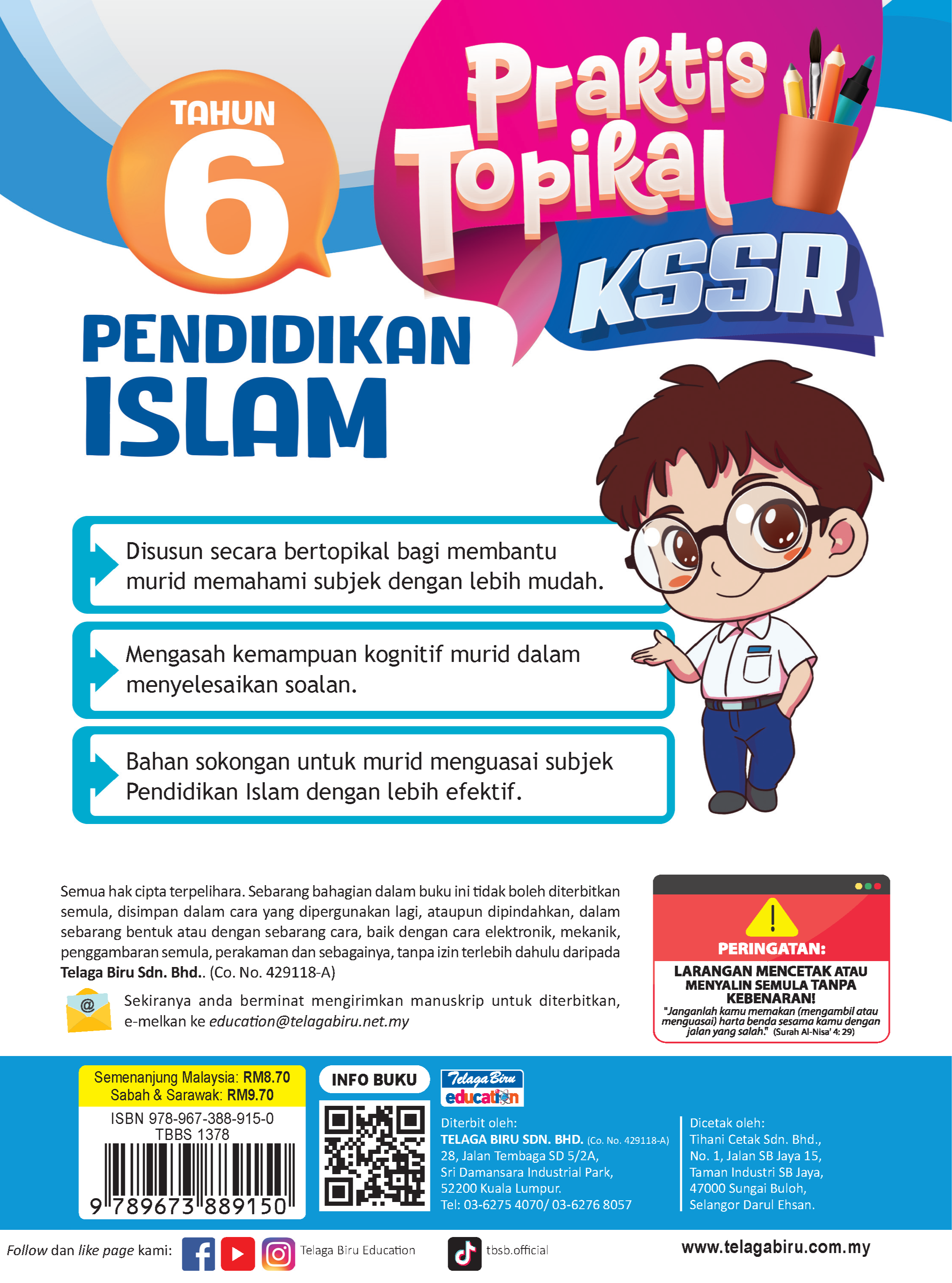 Praktis Topik Pendidikan Islam Tahun 6 - (TBBS1378)