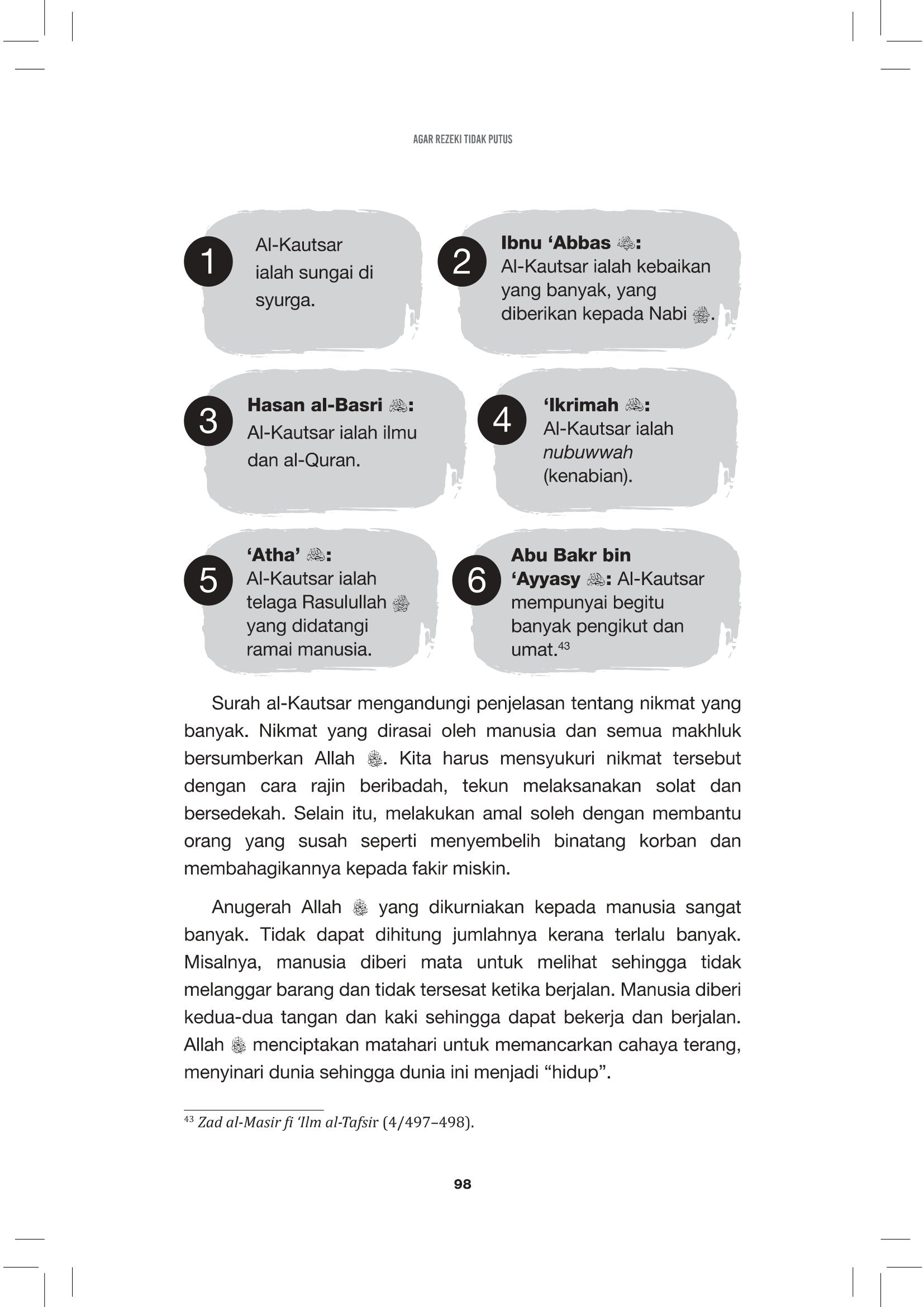 Agar Rezeki Tidak Putus - (TBBK1552)