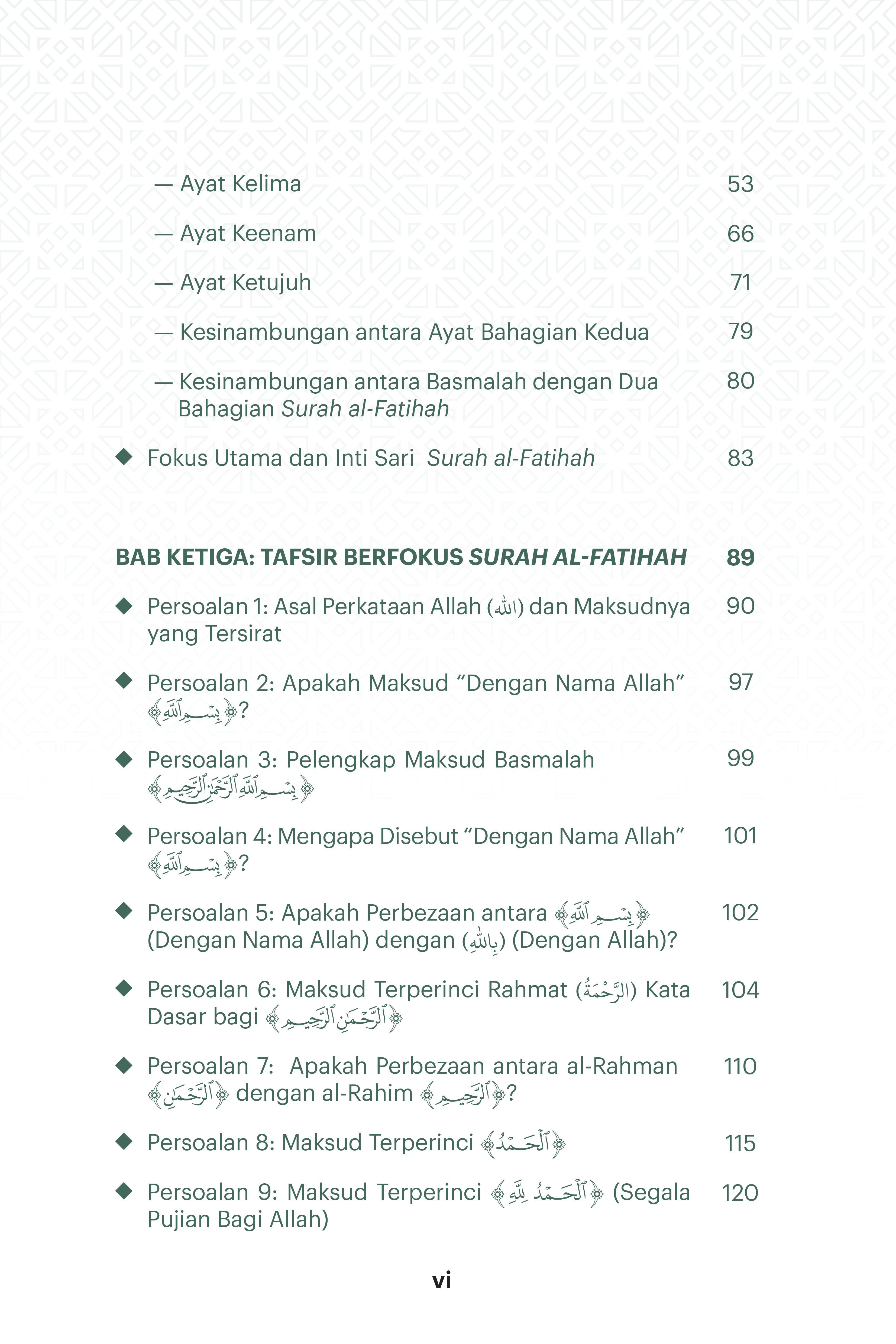 Keagungan Al-Fatihah - (TBBK1618)