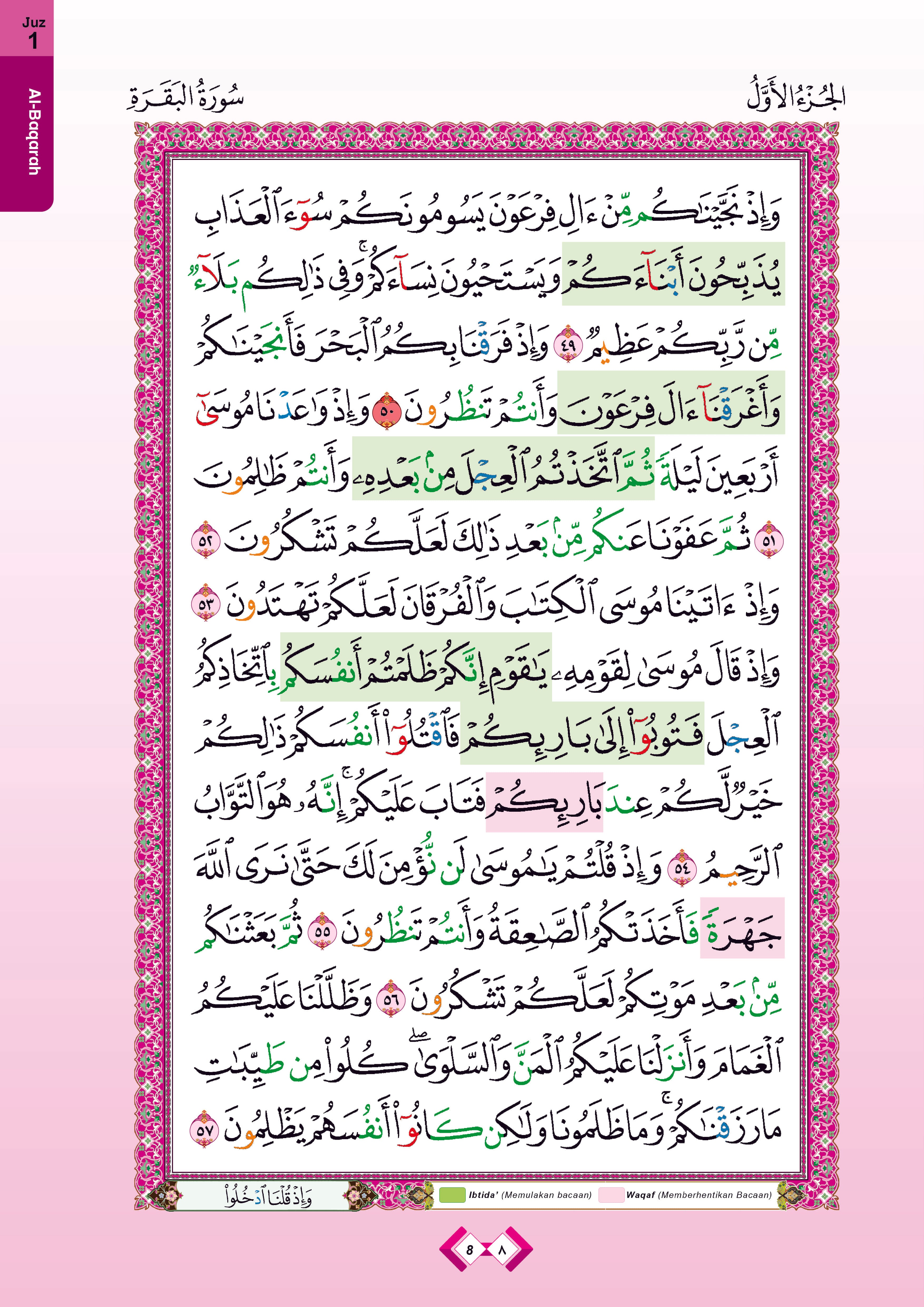Al-Quran Al-Karim At-Tashil Dengan Panduan Warna Tajwid Dan Waqaf & Ibtida' (Tanpa Stand) (A3) - (TBAQ1056)