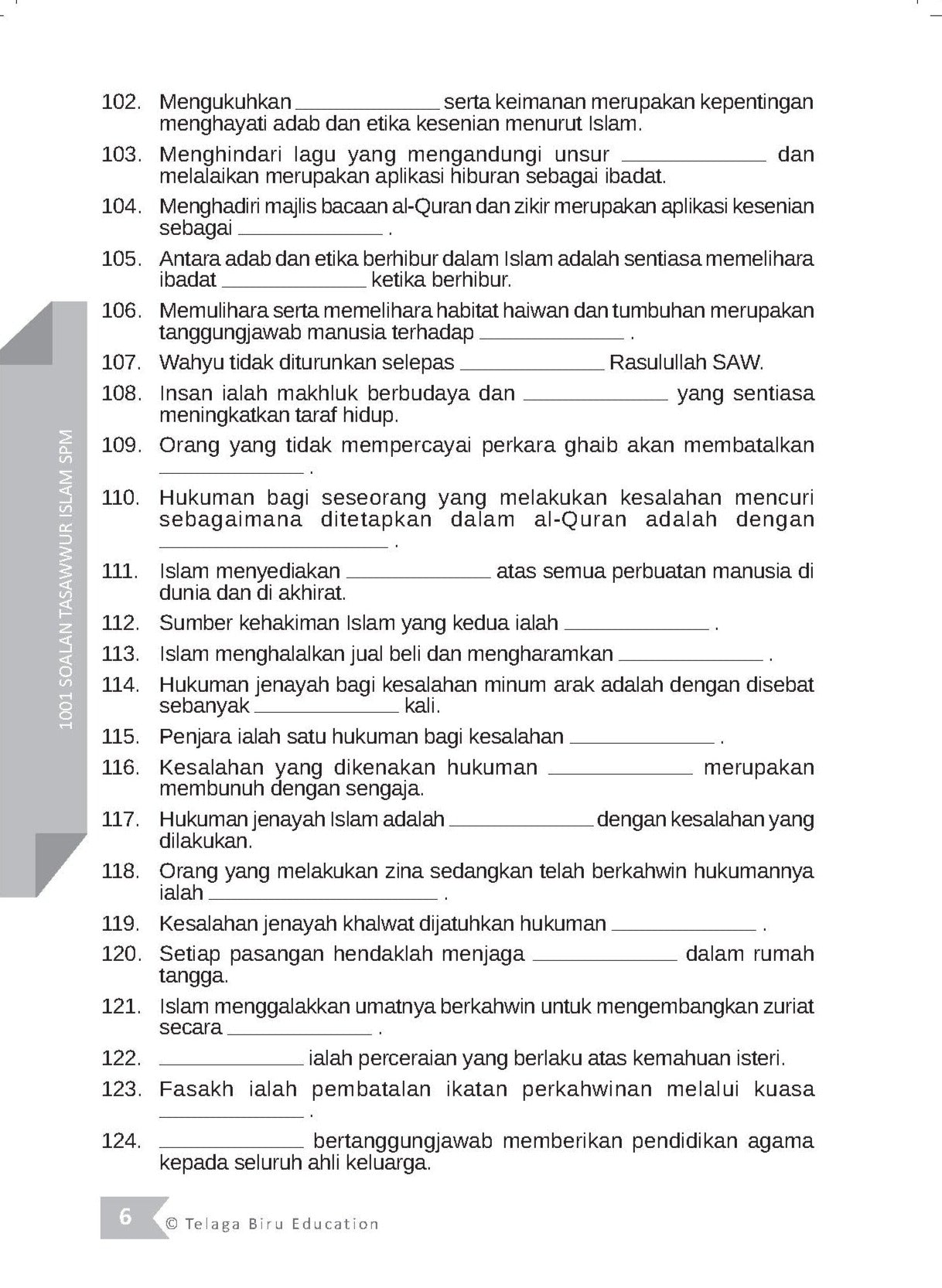 1001 Soalan Tasawwur Islam (Bahagian A) - (TBBS1284)