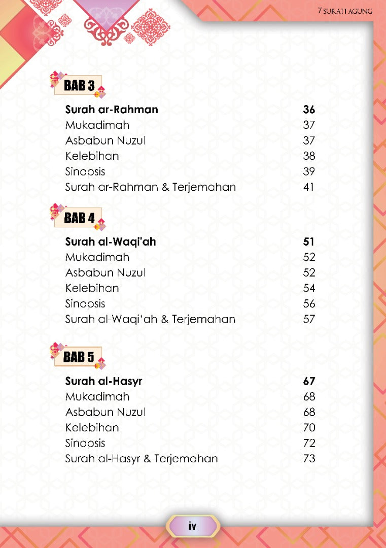 7 Surah Agung (A5) - (TBAQ1041)