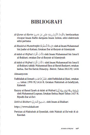 Kitab Terjemahan Al-Adab Al-Mufrad - (TBBK1499)