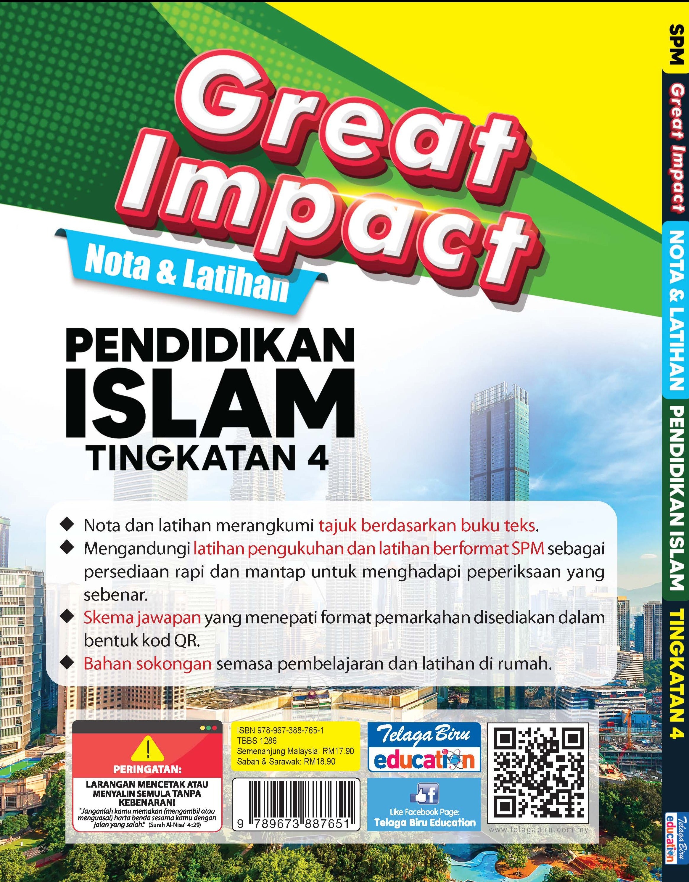Great Impact Nota Dan Latihan Pendidikan Islam Tingkatan 4 - (TBBS1286)