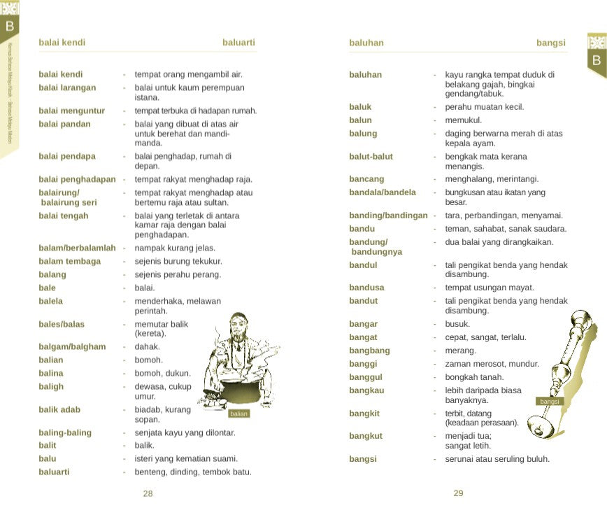 Kamus Bahasa Melayu Klasik - Bahasa Melayu Moden (TBBS1037)