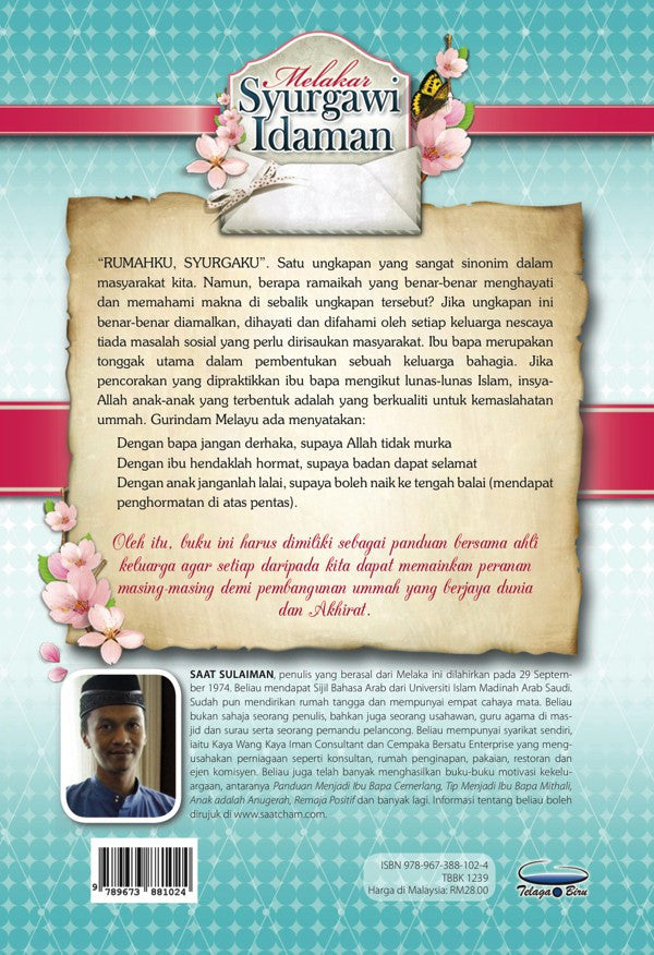 Melakar Syurgawi Idaman – Tip Membina Rumahtangga Yang Bahagia Dan Cemerlang - (TBBK1239)