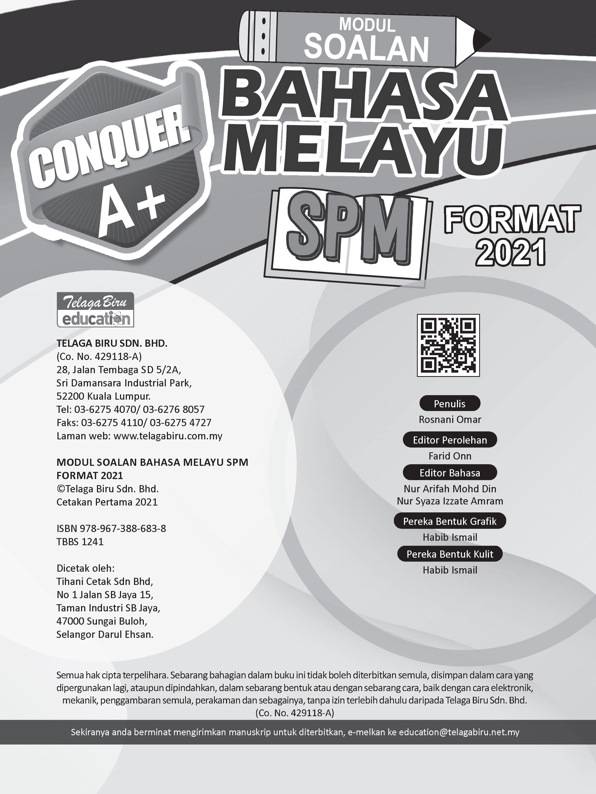Modul Soalan Bahasa Melayu SPM Format 2021 - (TBBS1241)