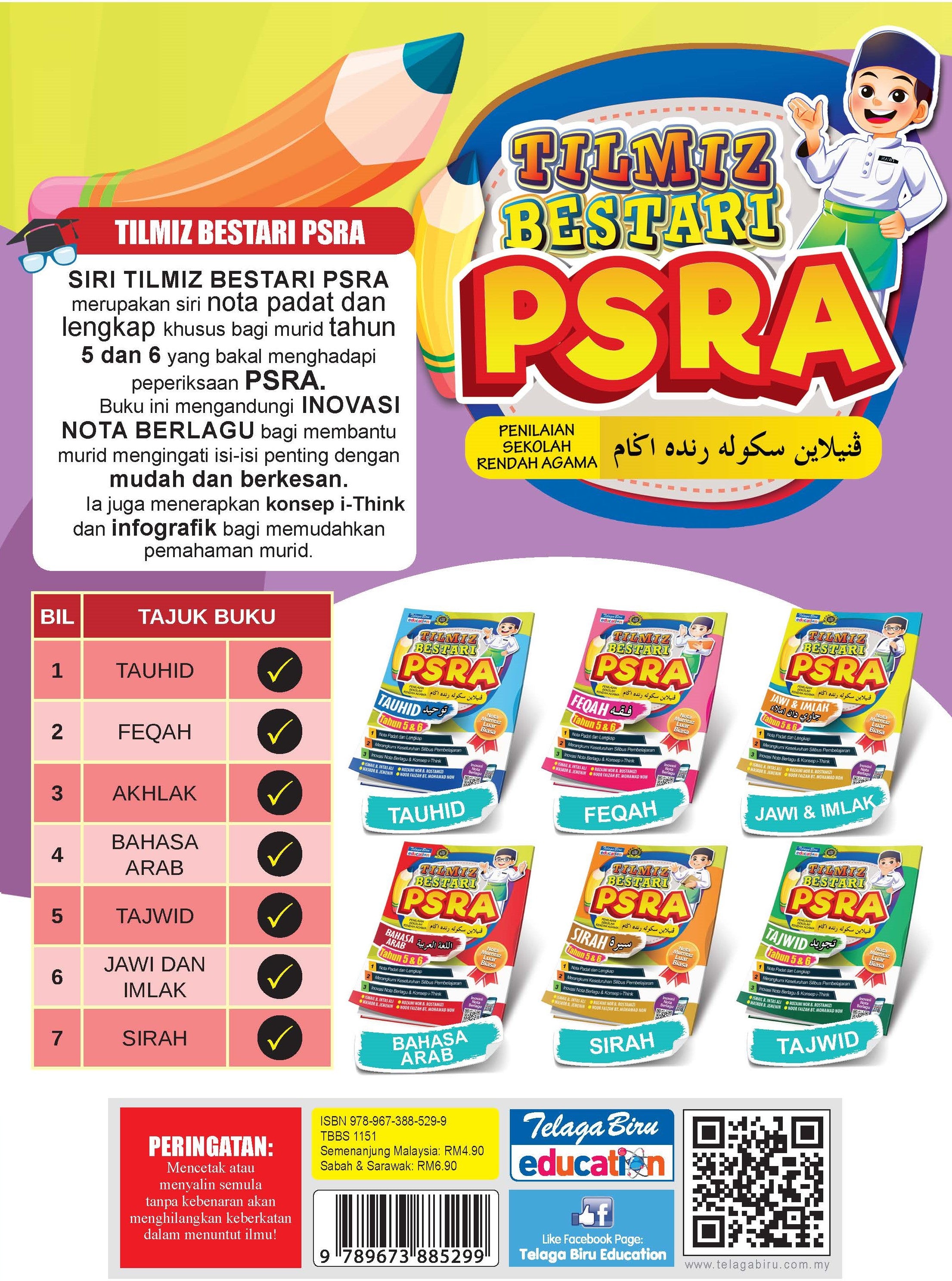 Tilmiz Bestari PSRA Akhlak Tahun 5 & 6 - (TBBS1151)