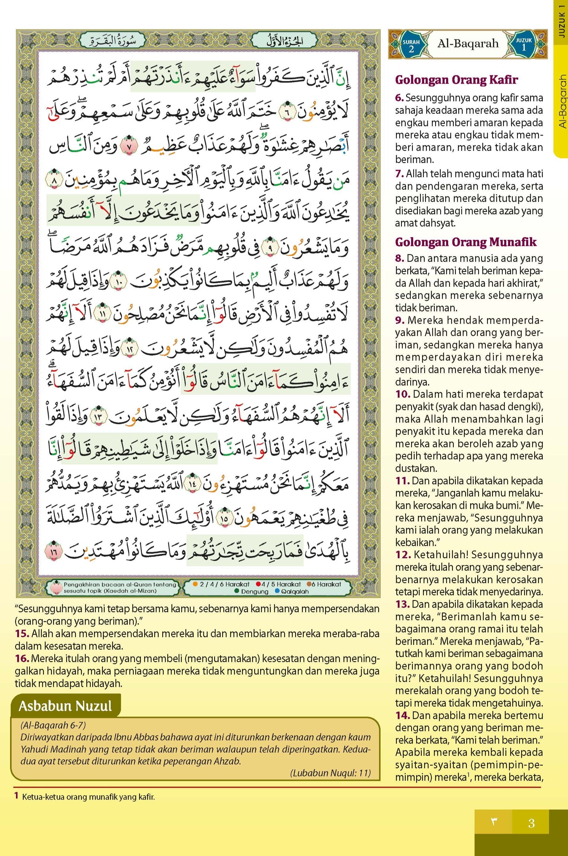 Kombo: Al-Quran Al-Karim Tajwid & Terjemahan Qiyam Berserta Panduan Waqaf dan Ibtida + (Book Stand) (A3) - (TBAQ1045A)