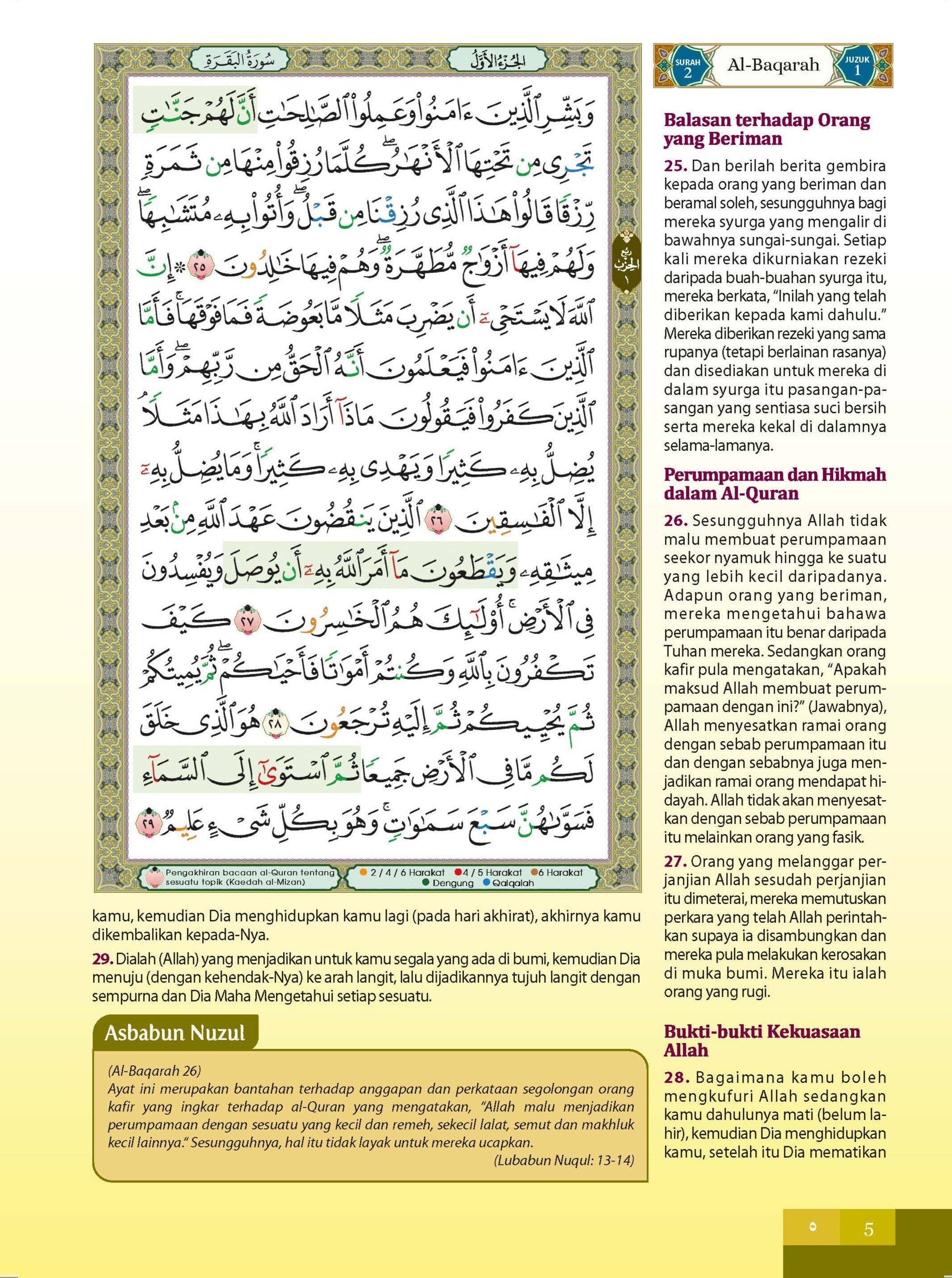 Al-Quran Al-Karim & Terjemahan Al-Ghufran (Diari Batik) (Tagging) (A5)- (TBAQ1055)