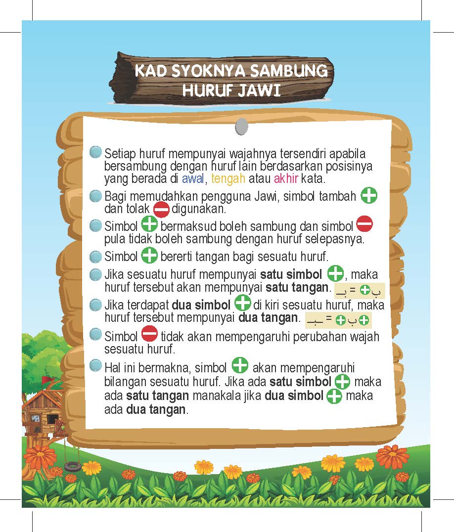 Syoknya Sambung Huruf Jawi (Kad) - (TBBM1002)