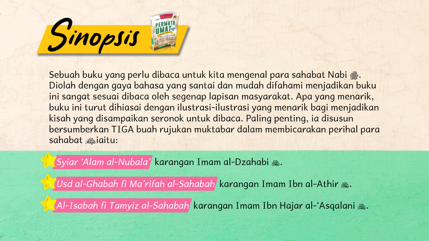 Permata Umat : 30 Kisah Sahabat - (TBBK1518)