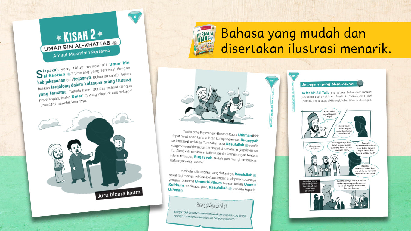 Permata Umat : 30 Kisah Sahabat - (TBBK1518)